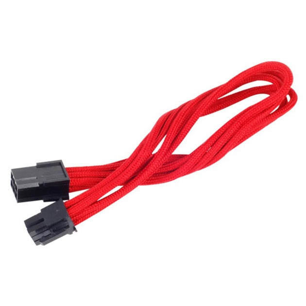 SilverStone 6-polig pcie verlengkabel (rood, 25 centimeter, pp07-ide6r, lite retail)