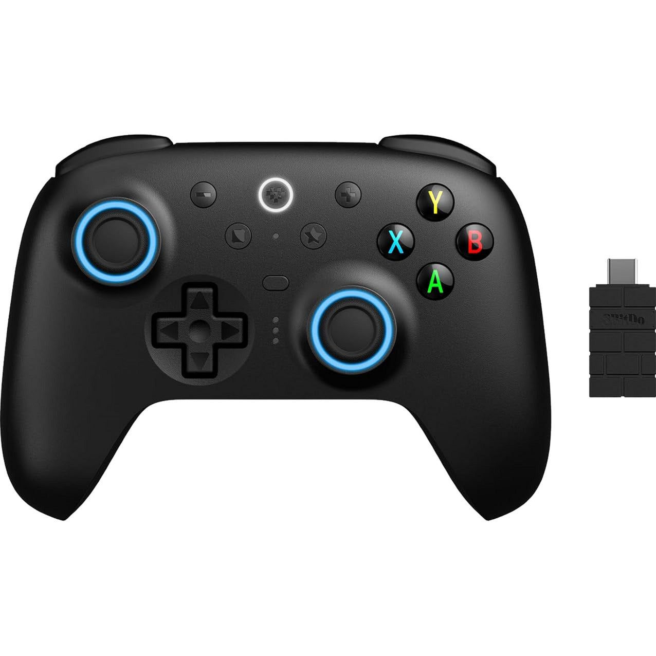 8BitDo ultimate 2 wireless controller (zwart, 2.4 ghz bluetooth, usb, pc)