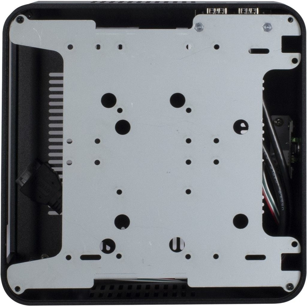Inter-Tech itx a80 htpc behuizing (zwart | 2x usb-a)