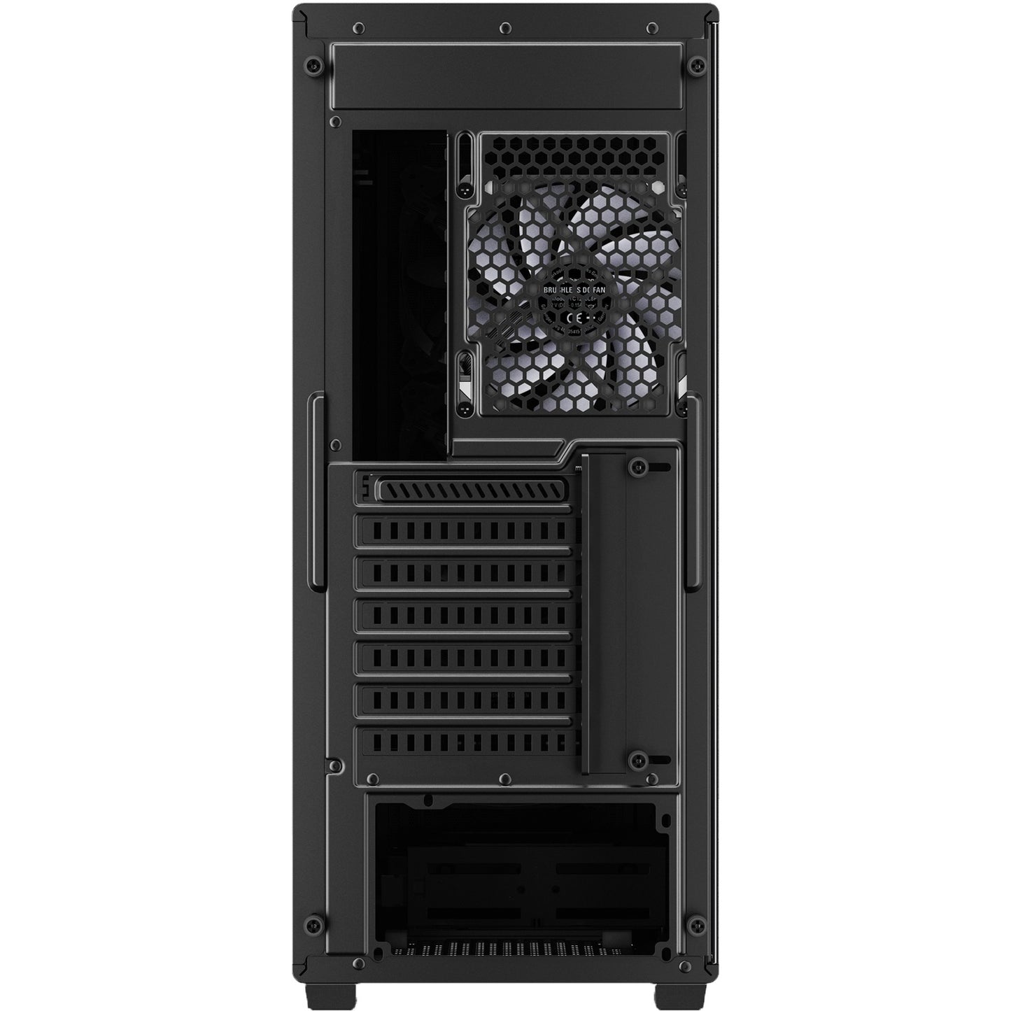Sharkoon vk3 rgb midi tower behuizing (zwart | 2x usb-a | rgb | tempered glass)