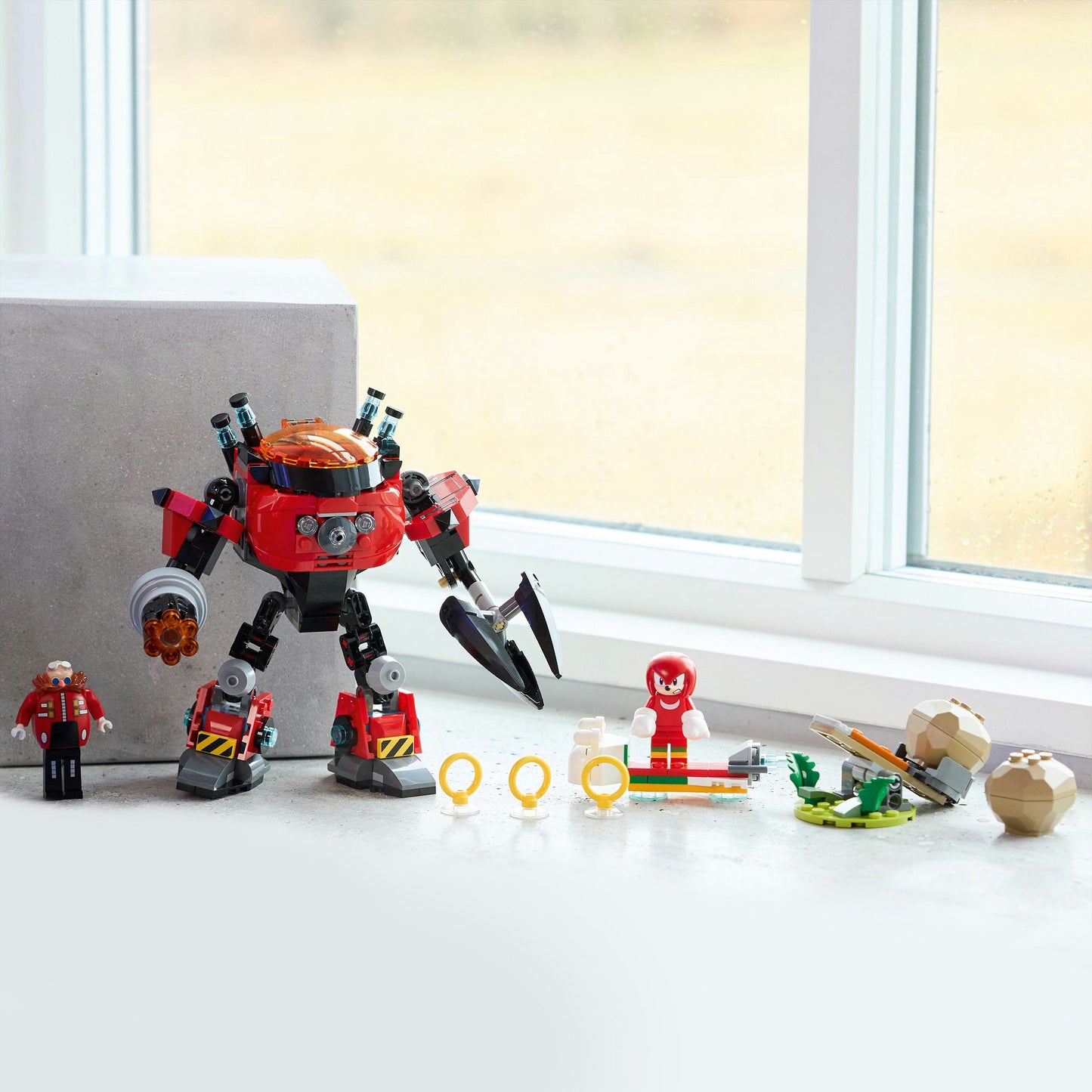 LEGO sonic the hedgehog - knuckles vs. dr. eggman egg crusher mecha constructiespeelgoed (77005)
