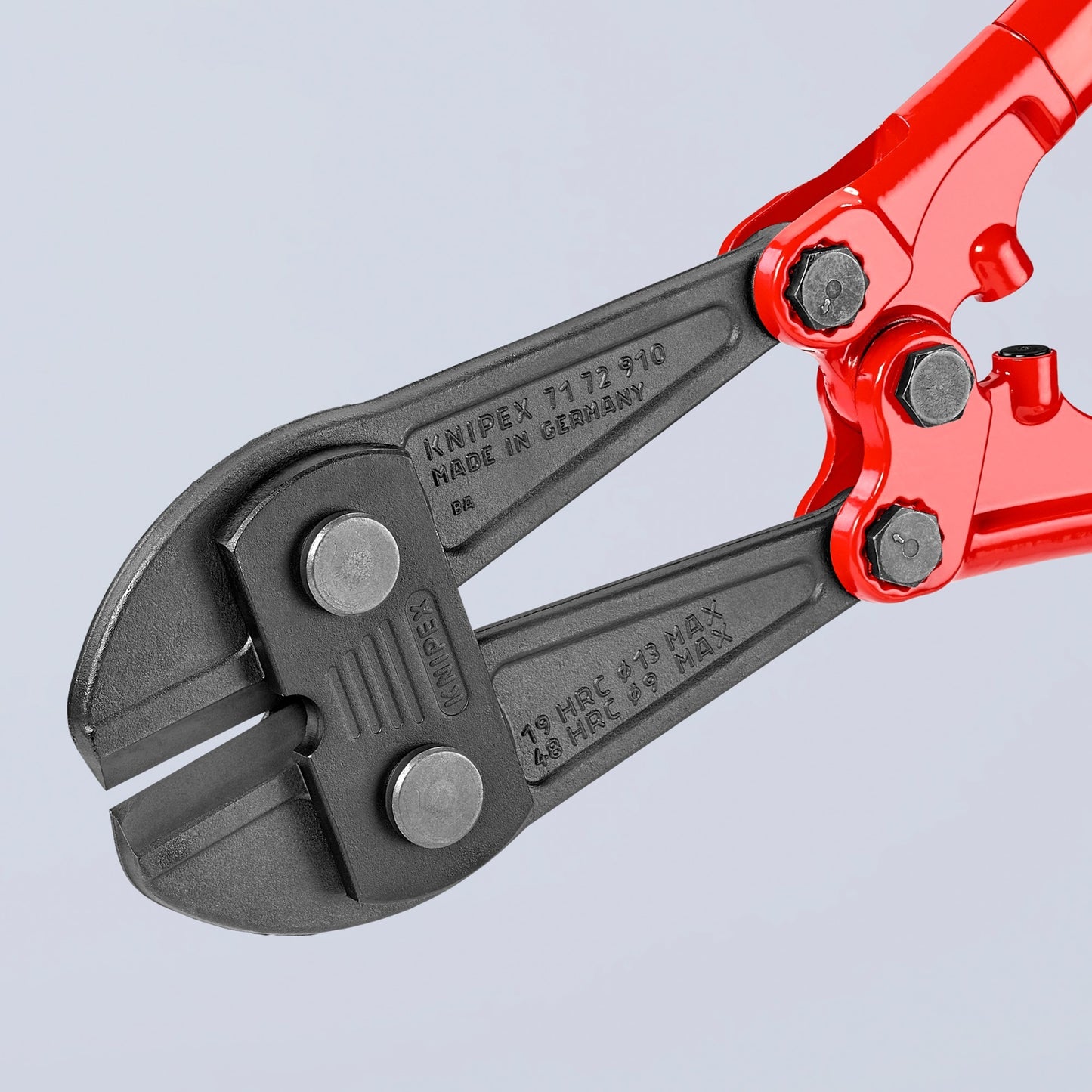 KNIPEX boutensnijder 71 72 910 kniptang (rood blauw, middensnijder, geschroefd scharnier)