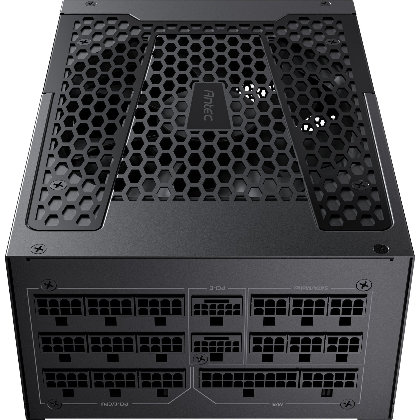 Antec signature 2200 platinum atx3.1 modulaire 2200 watt voeding (zwart, 2x 12v-2x6, 6x pcie)
