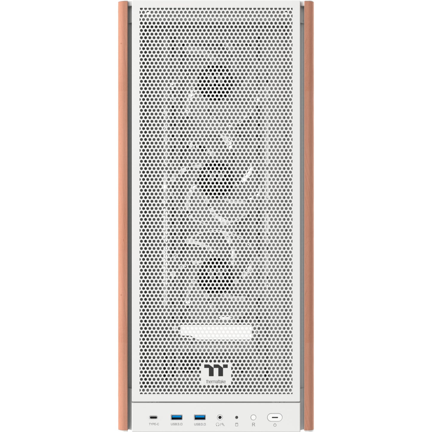 Thermaltake s370 ws snow midi tower behuizing (wit | 2x usb-a | 1x usb-c | tempered glass)