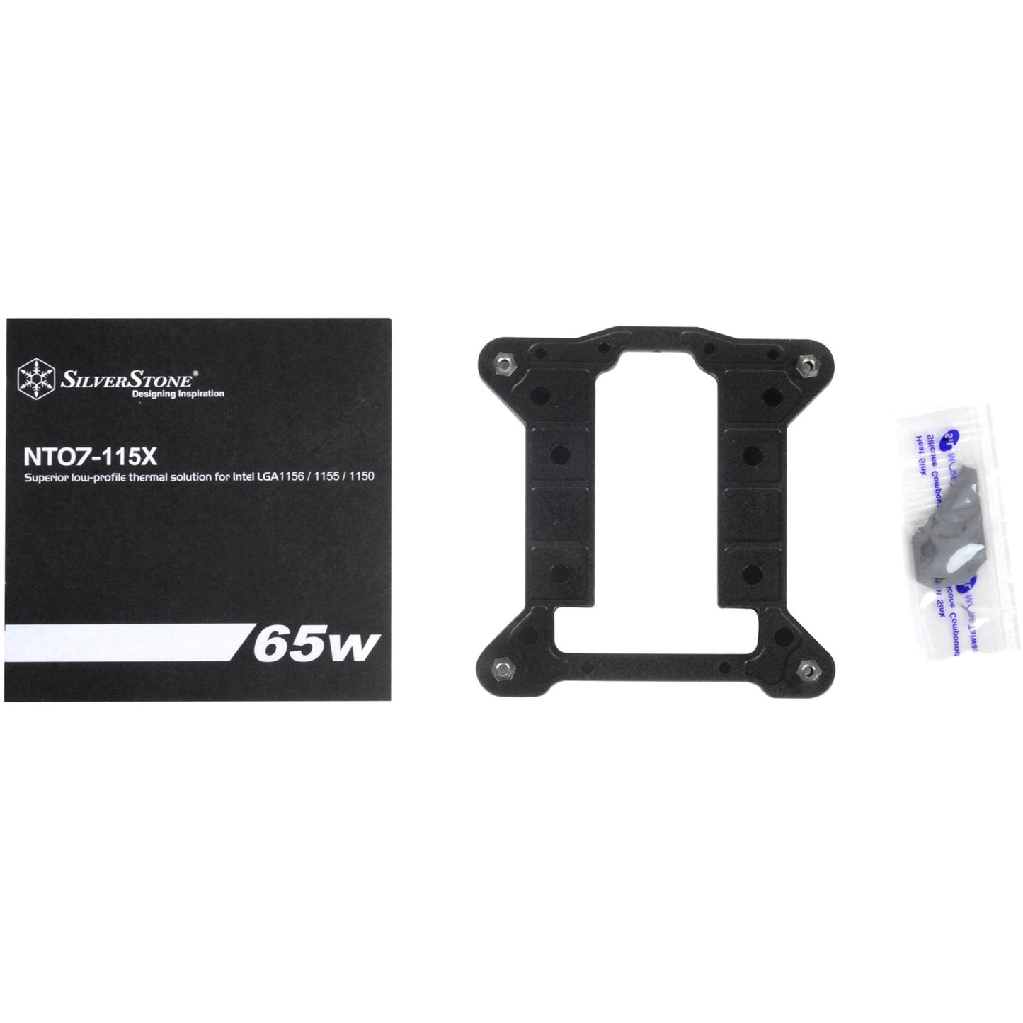 SilverStone nitrogon nt07-115x cpu-koeler (pwm-aansluiting, ultra low profile)