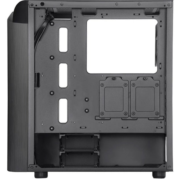 SilverStone seta a1 midi tower behuizing (zwart titanium | 2x usb-a | 1x usb-c | rgb | tempered glass)