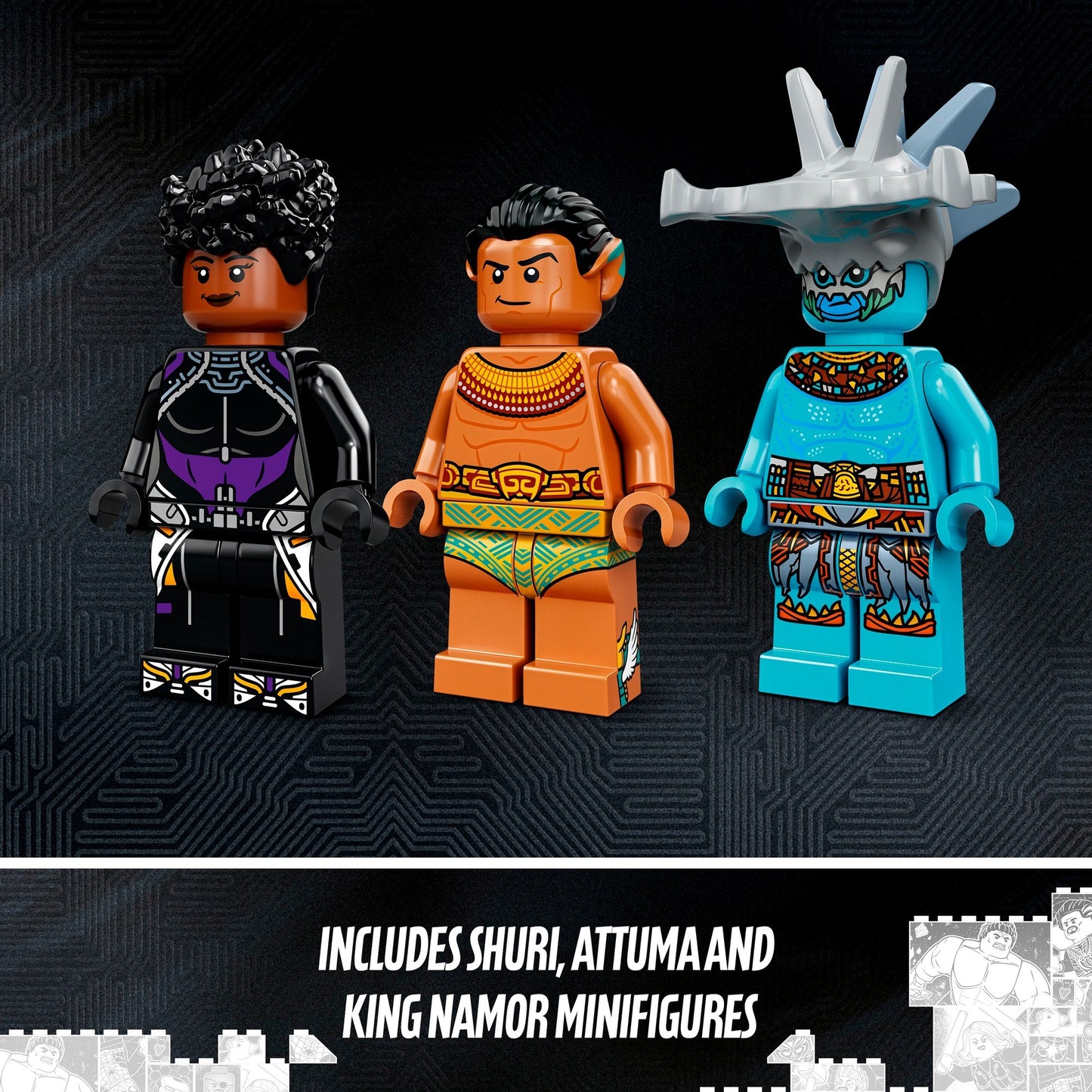 LEGO marvel - koning namor’s troonzaal constructiespeelgoed (76213)