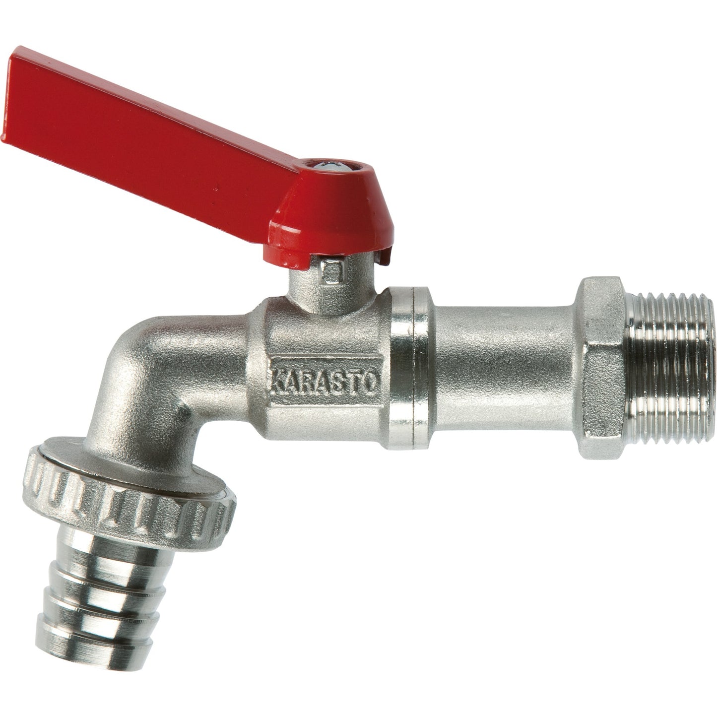 GARDENA kogel-uitloopventiel 1 2 waterkraan (zilver rood, 7332-20)