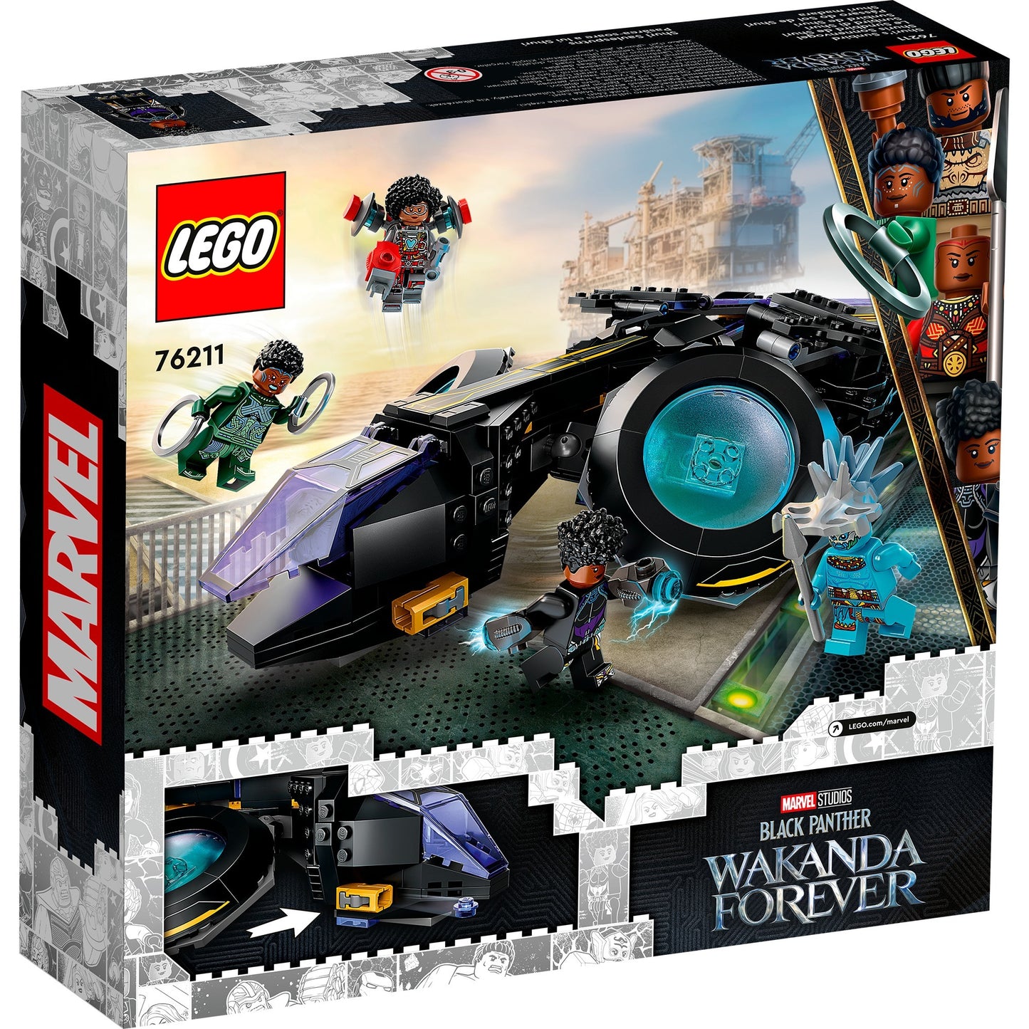 LEGO marvel - shuri's sunbird constructiespeelgoed (76211)