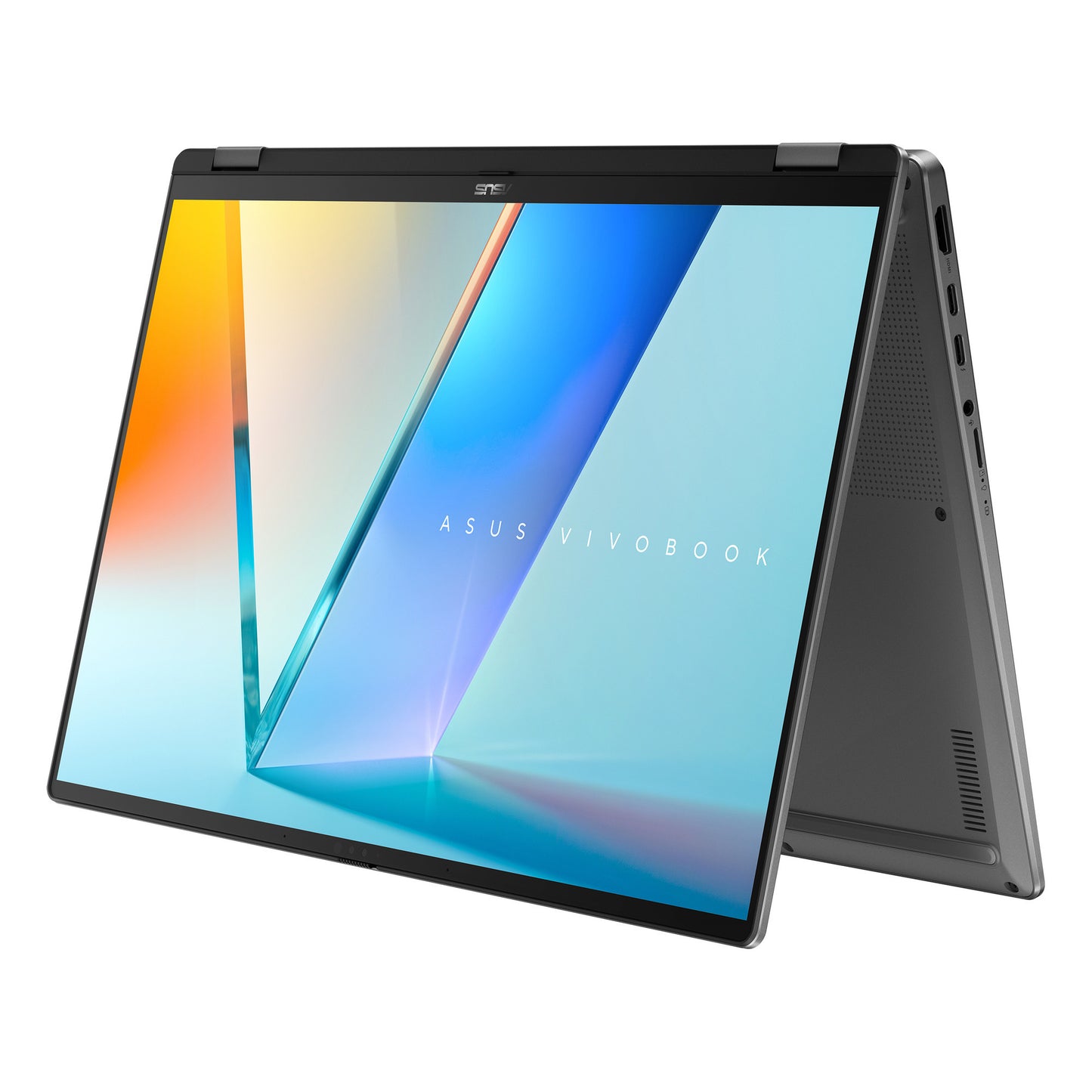 ASUS vivobook 16 flip tp3607sa-si099w 16 copilot+ 2-in-1 laptop (grijs | core ultra 7 258v | arc graphics | 32 gb | 1 tb ssd | touch)