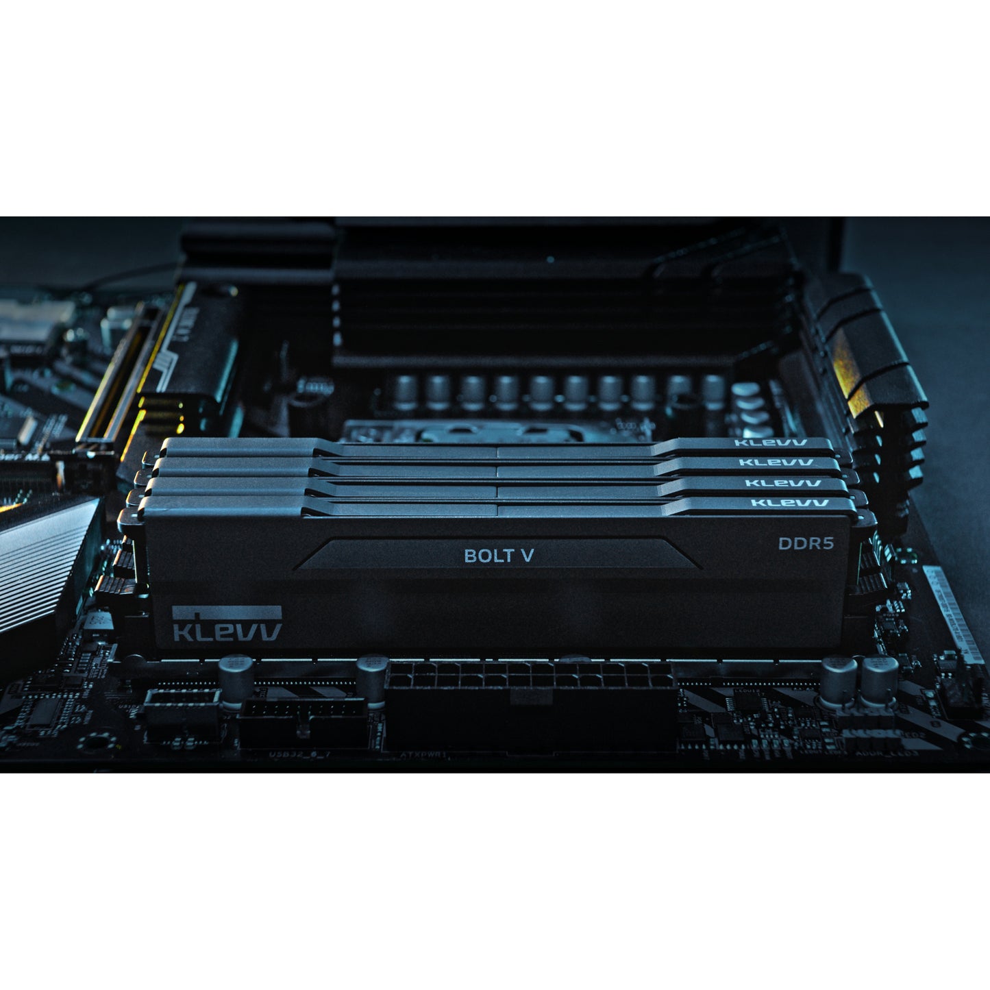 KLEVV bolt v 32 gb ddr5-6000 (2x 16 gb) werkgeheugen (zwart, kd5agu880-60a300h, xmp 3.0, expo)