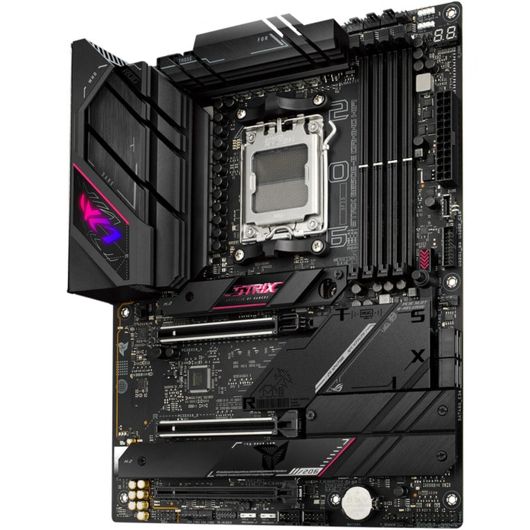 ASUS rog strix b650e-e gaming wifi socket am5 moederbord (zwart, raid, 2.5 gb-lan, wi-fi 6e, bt, sound, atx)