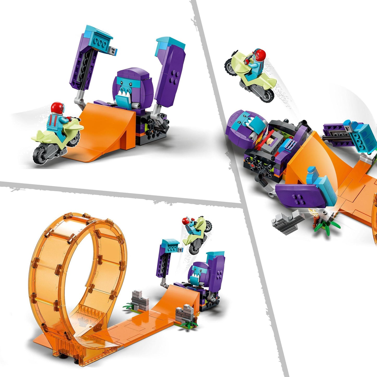 LEGO city - chimpansee stuntlooping constructiespeelgoed (60338)