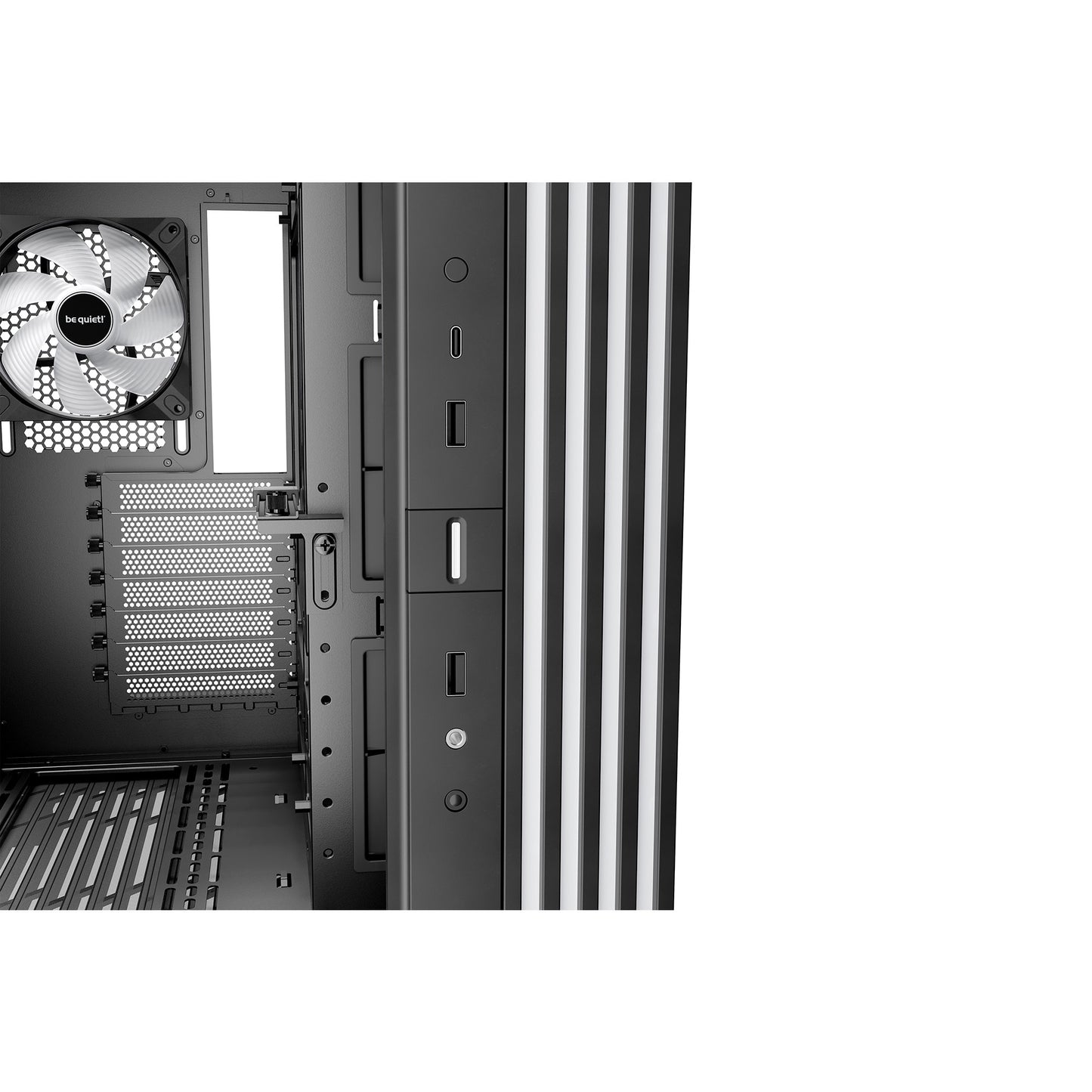 Be Quiet! light base 600 dx midi tower behuizing (zwart | 2x usb-a | 1x usb-c | rgb | window)