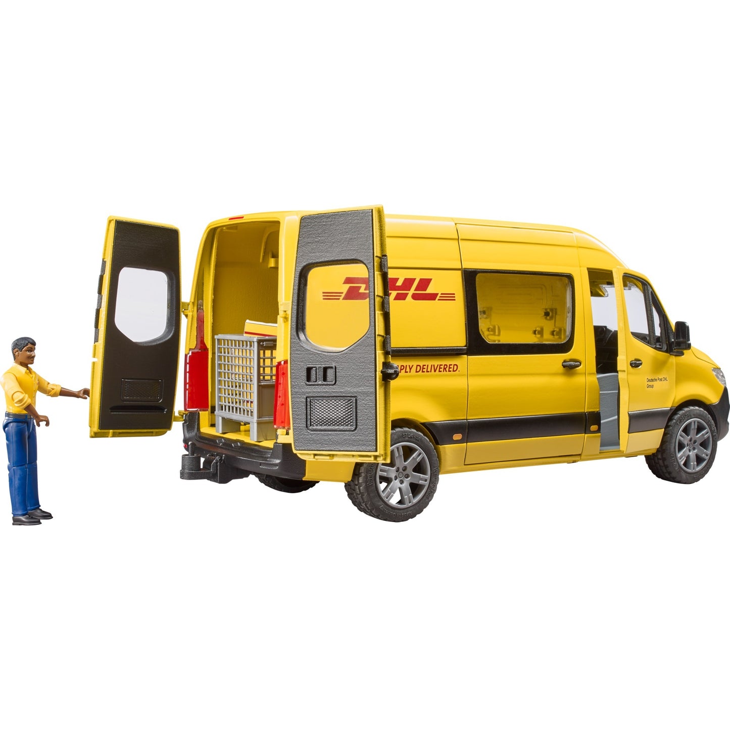 Bruder mb sprinter dhl met bestuurder modelvoertuig (02671)