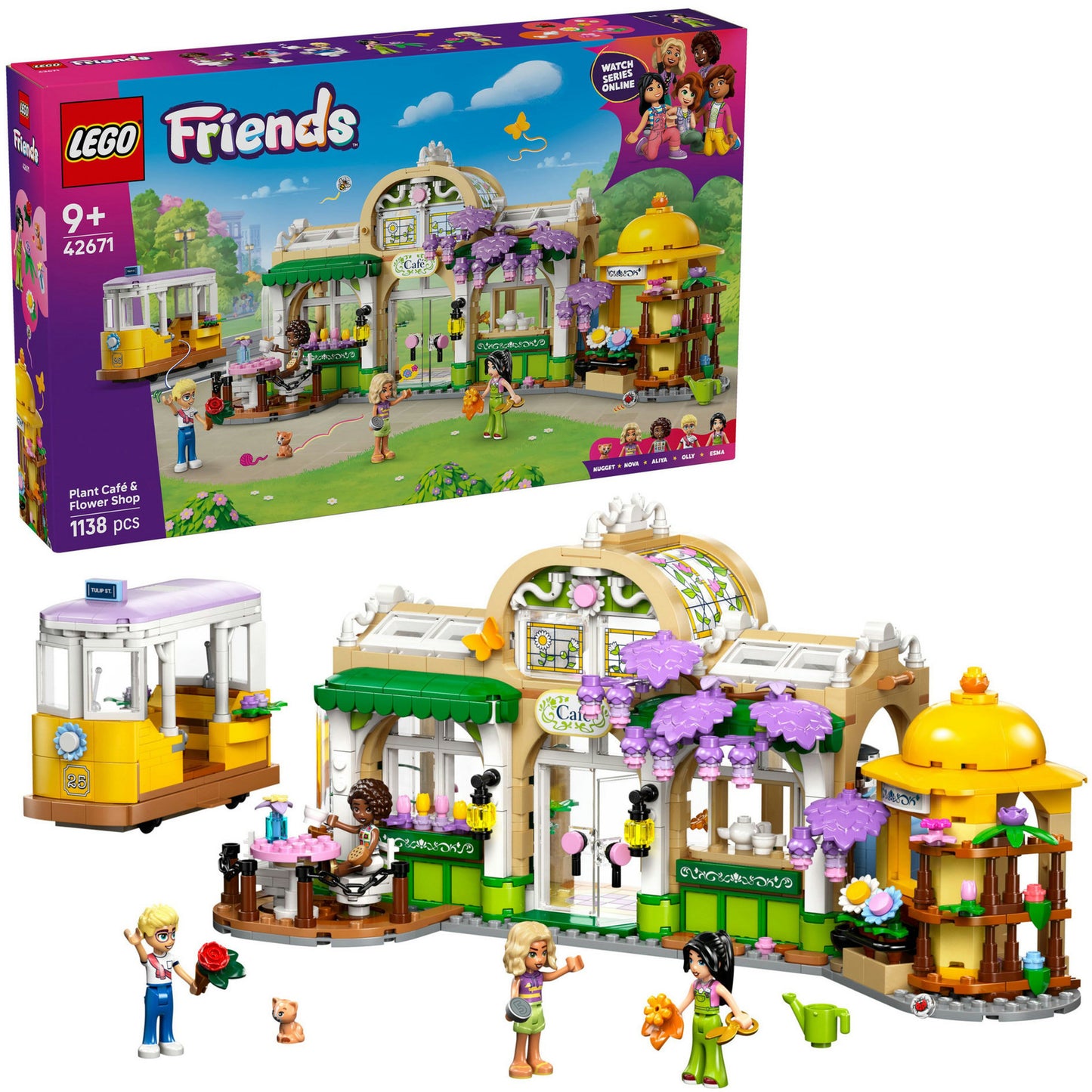 LEGO friends 42671 plantencafé en bloemenwinkel