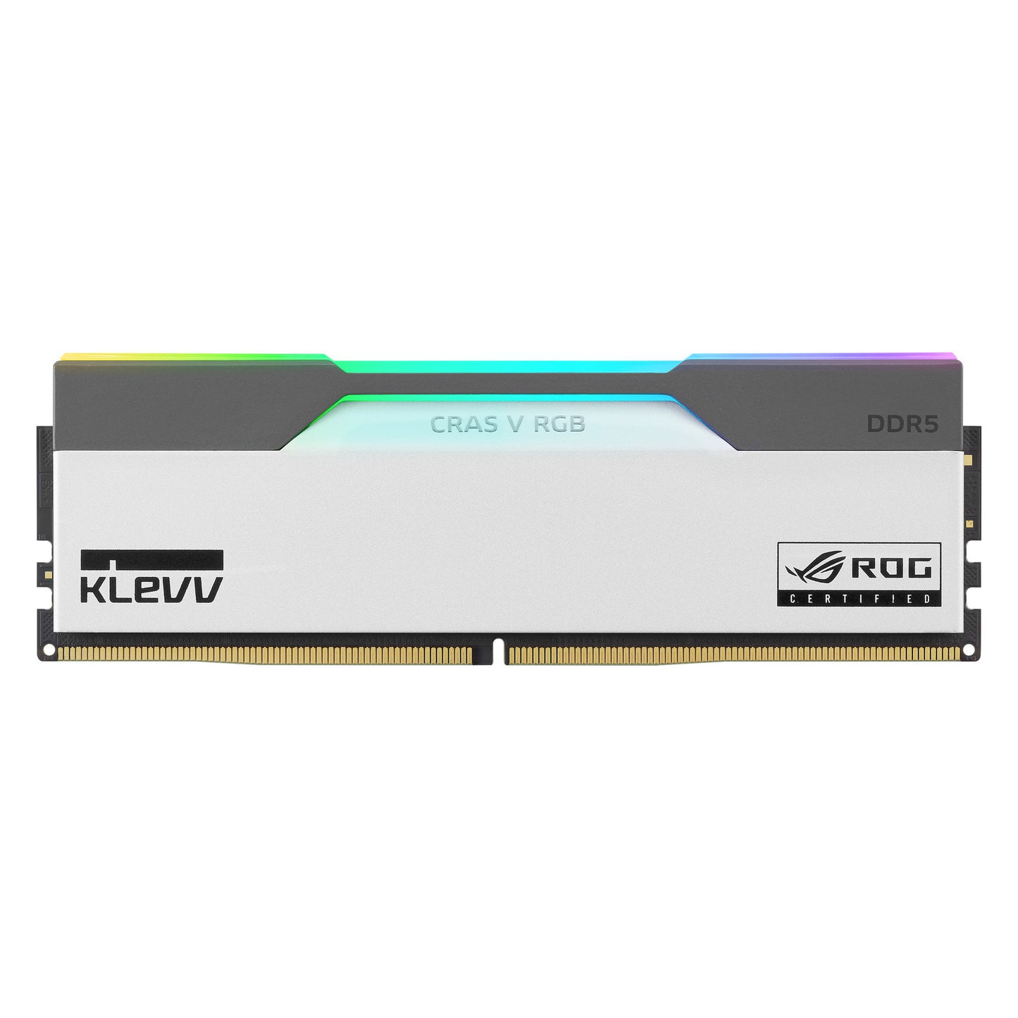KLEVV cras v rgb rog 32 gb ddr5-6200 (2x 16 gb) werkgeheugen (wit, kd5agua80-62b320p, xmp, expo)