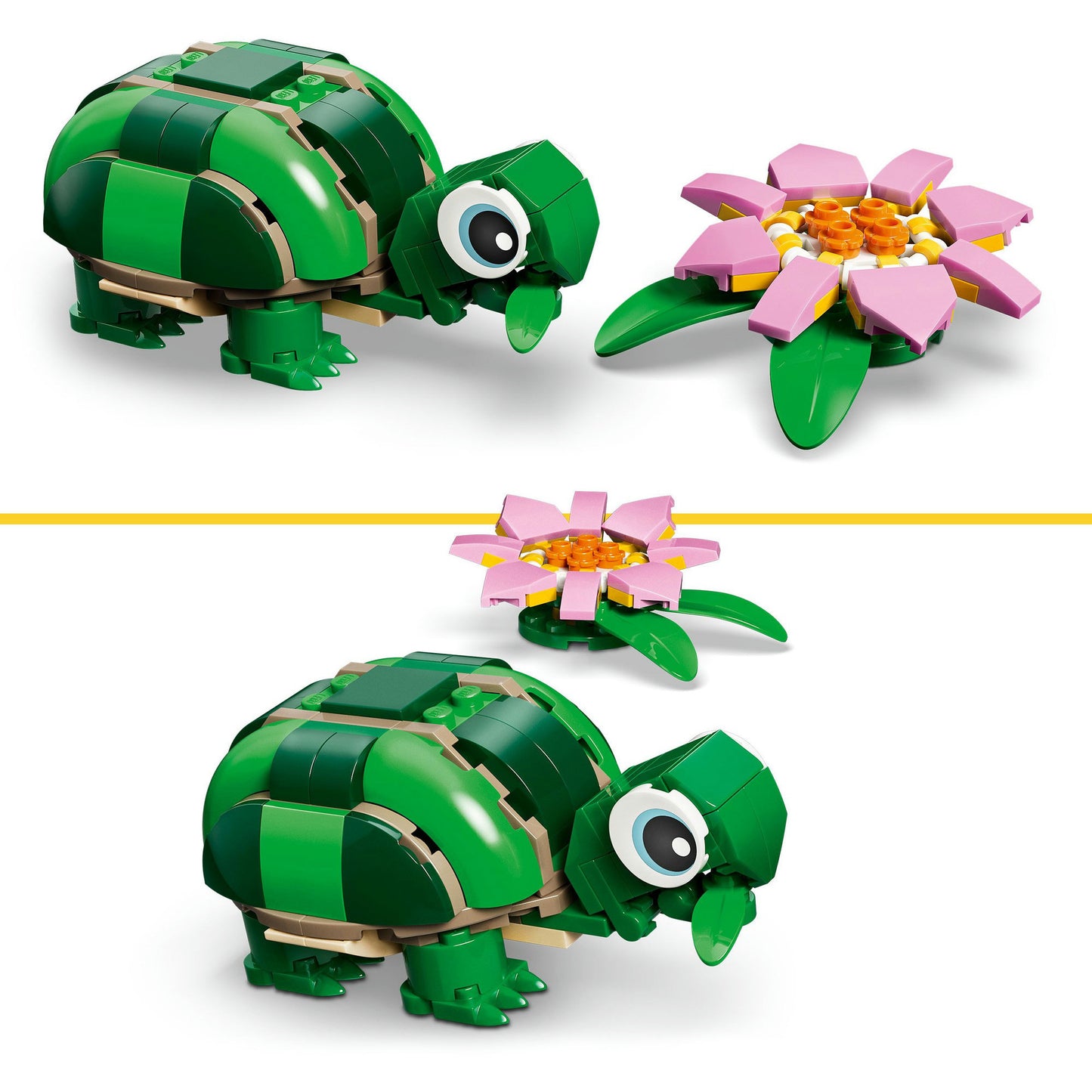 LEGO creator 31377 schildpad met waterlelie