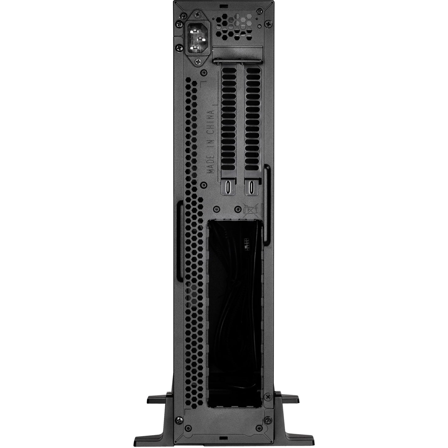 SilverStone sst-rvz02b-w window-kit desktop behuizing (zwart | 2x usb-a | window)