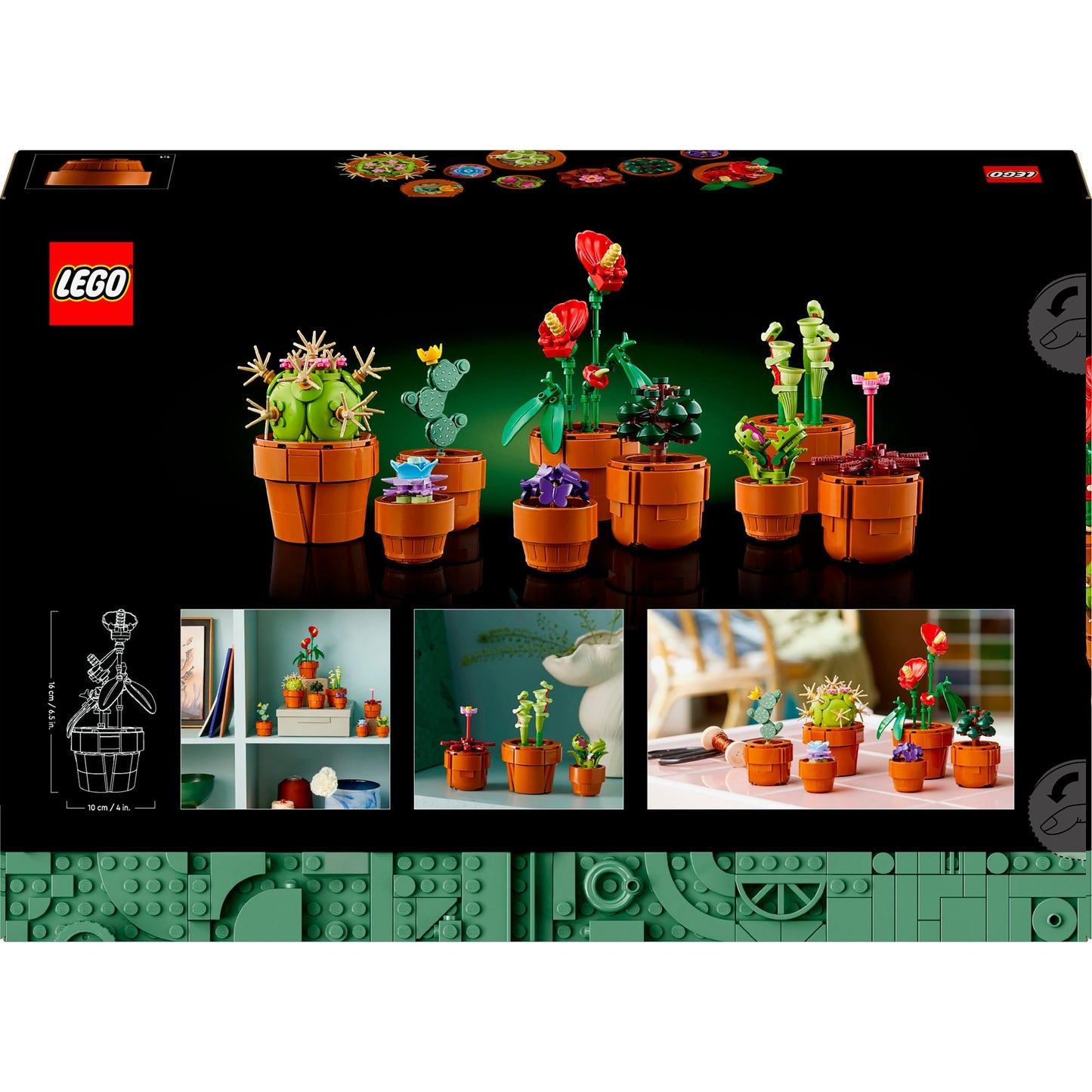 LEGO icons 10329 miniplantjes