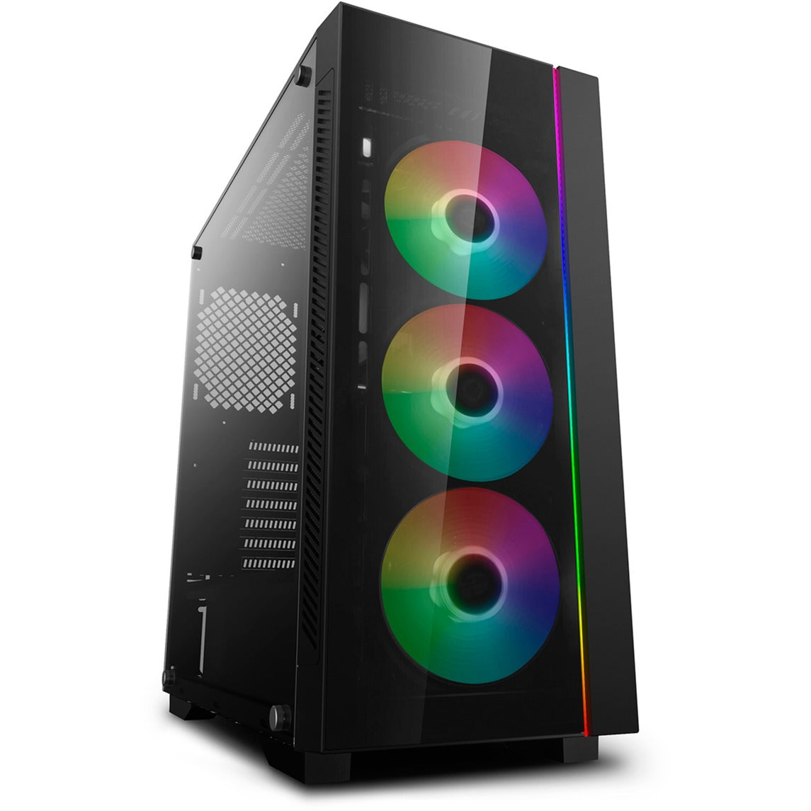 DeepCool matrexx 55 v3 add-rgb 3f midi tower behuizing (zwart | 3x usb-a | rgb | window)