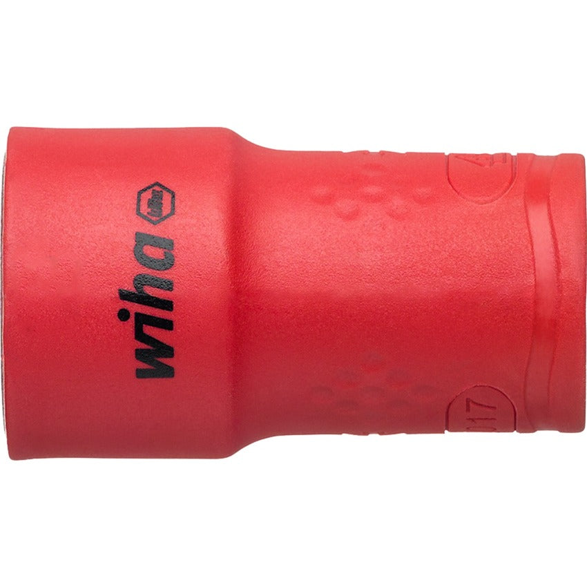 Wiha ratelsleutelset geïsoleerd 3 8 dopsleutel (rood geel, 20-delig in koffer)
