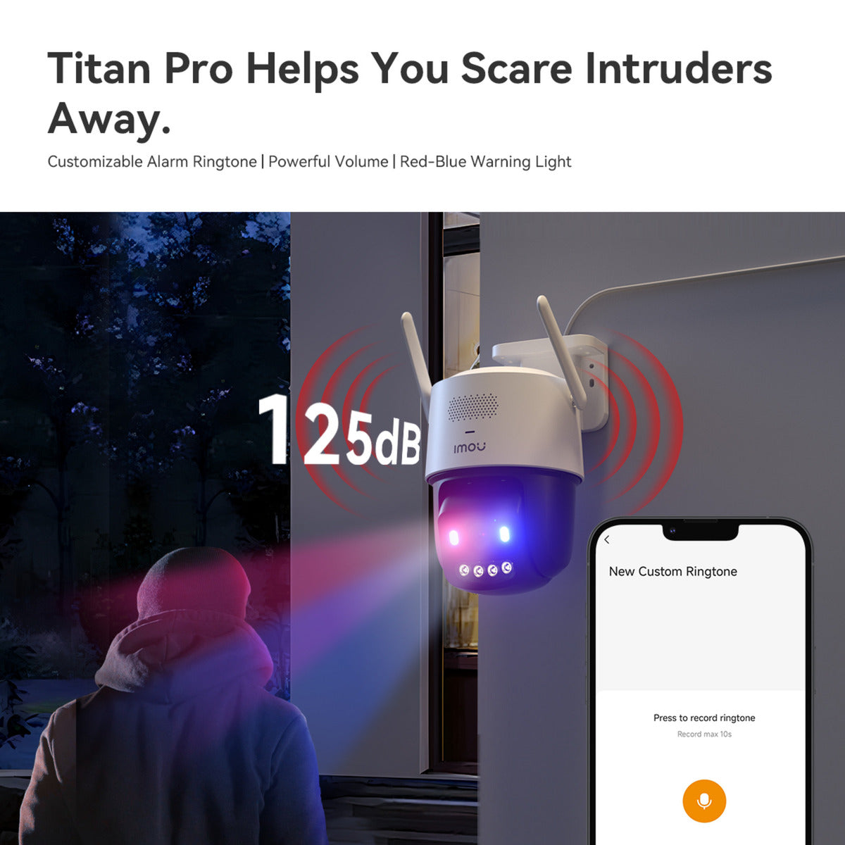 Imou Titan Pro 6MP beveiligingscamera (Wit, 6 MP (3200x1800), PoE, Wifi 6)