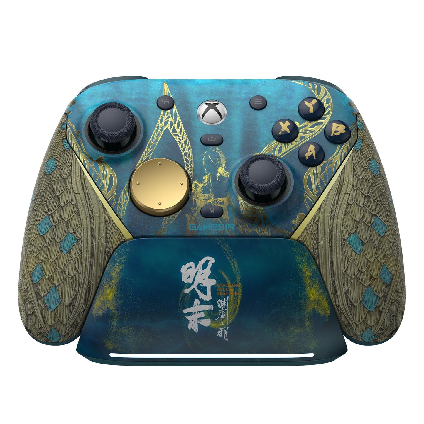 GameSir G7 Pro Tri-Mode - Wuchang Version (Wireless for Xbox) gamepad (Blauw goud, Xbox Series X|S, Xbox One, pc, Android, Steam)