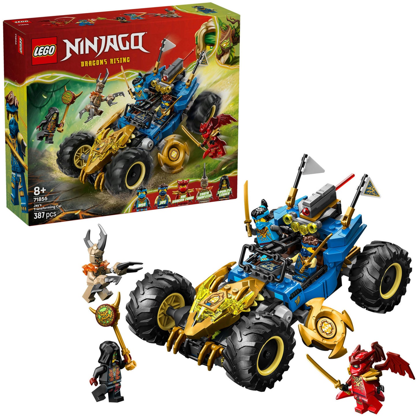 LEGO ninjago - jay's transformerende auto constructiespeelgoed (71856)