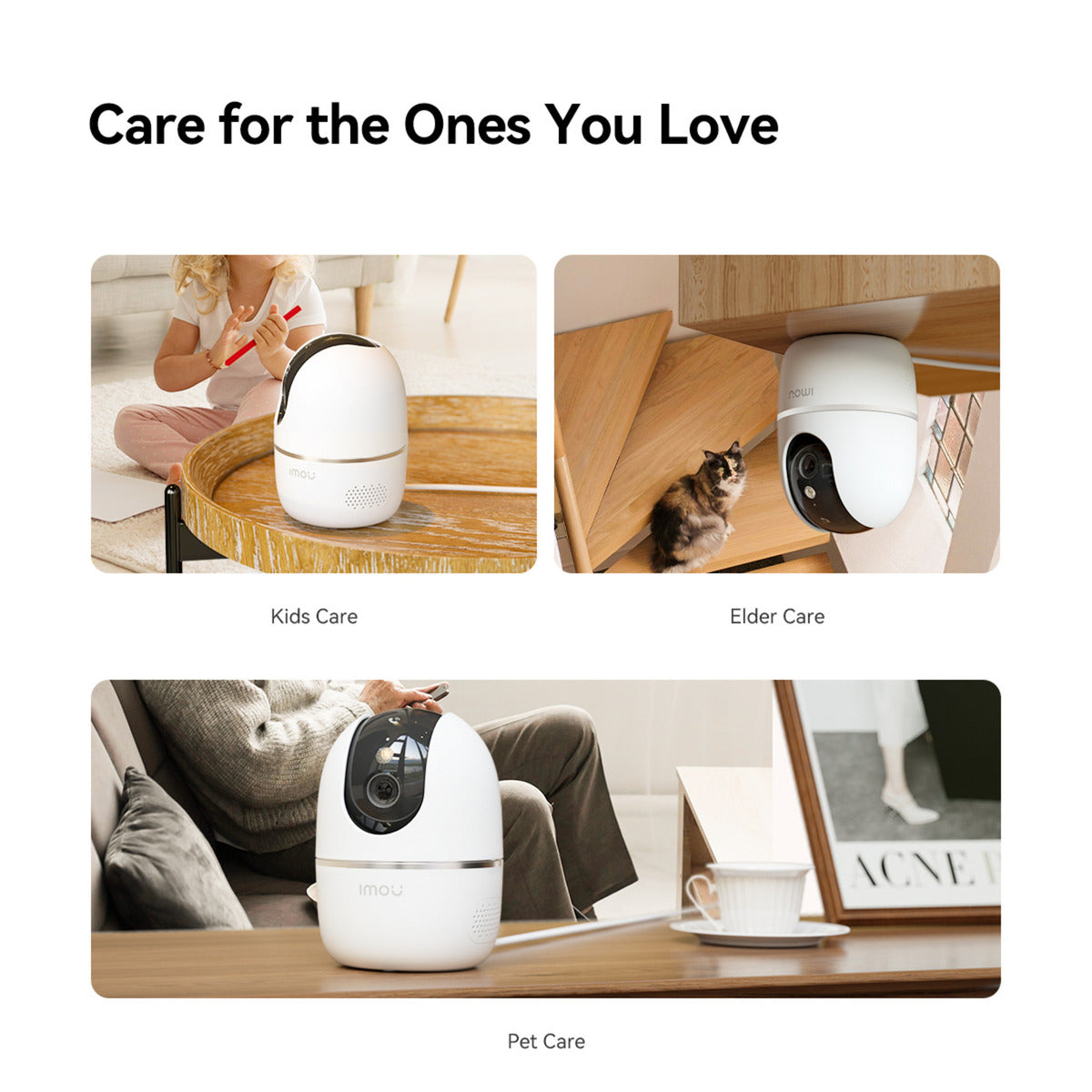 Imou A1 Pro 4K beveiligingscamera (Wit, 8MP (3840×2160), Wifi 6)