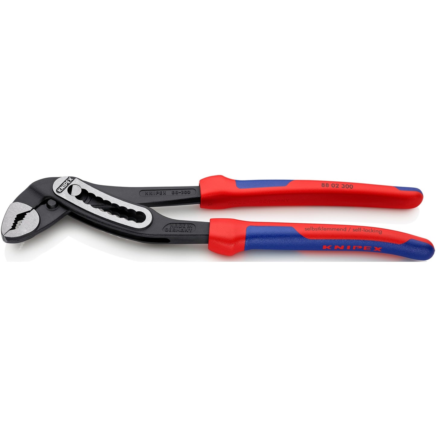 KNIPEX alligator waterpomptang 88 02 300 zweedse- waterpomp-tang (rood blauw, 300 mm)