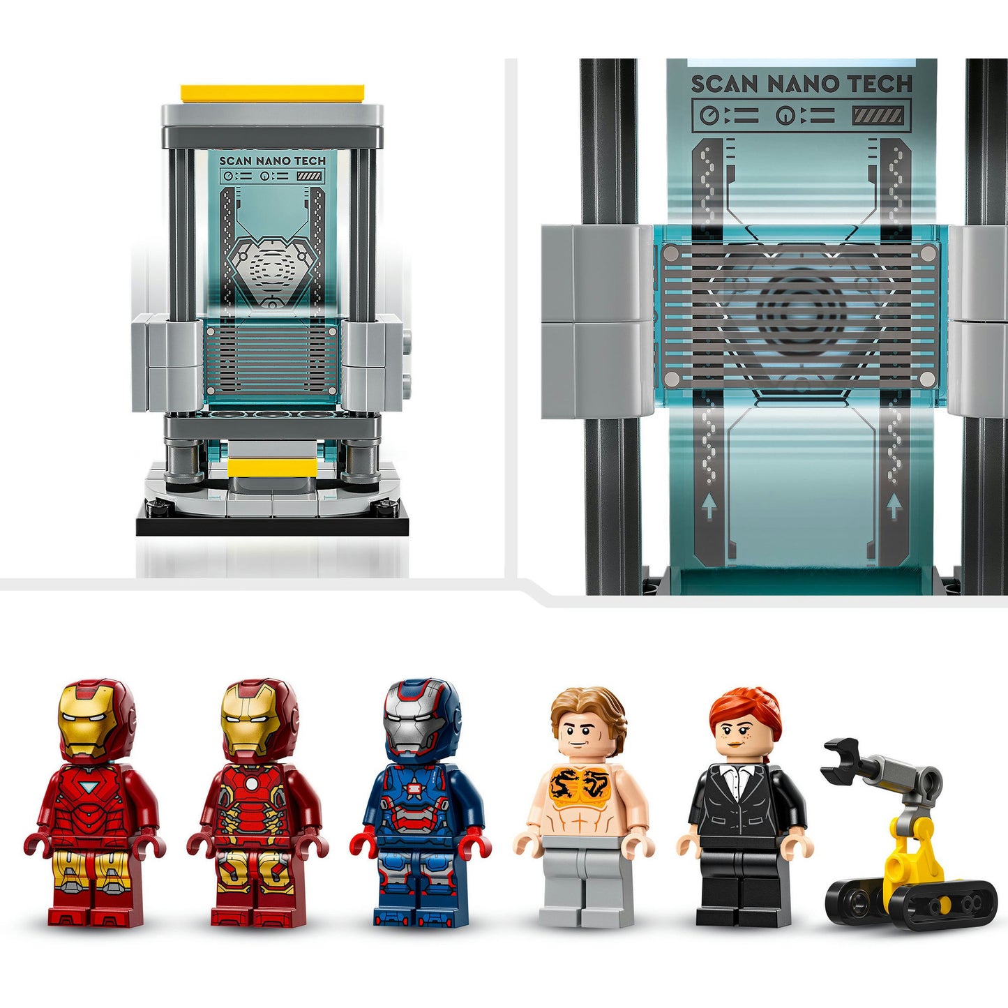 LEGO marvel 76315 iron mans laboratorium harnasruimte
