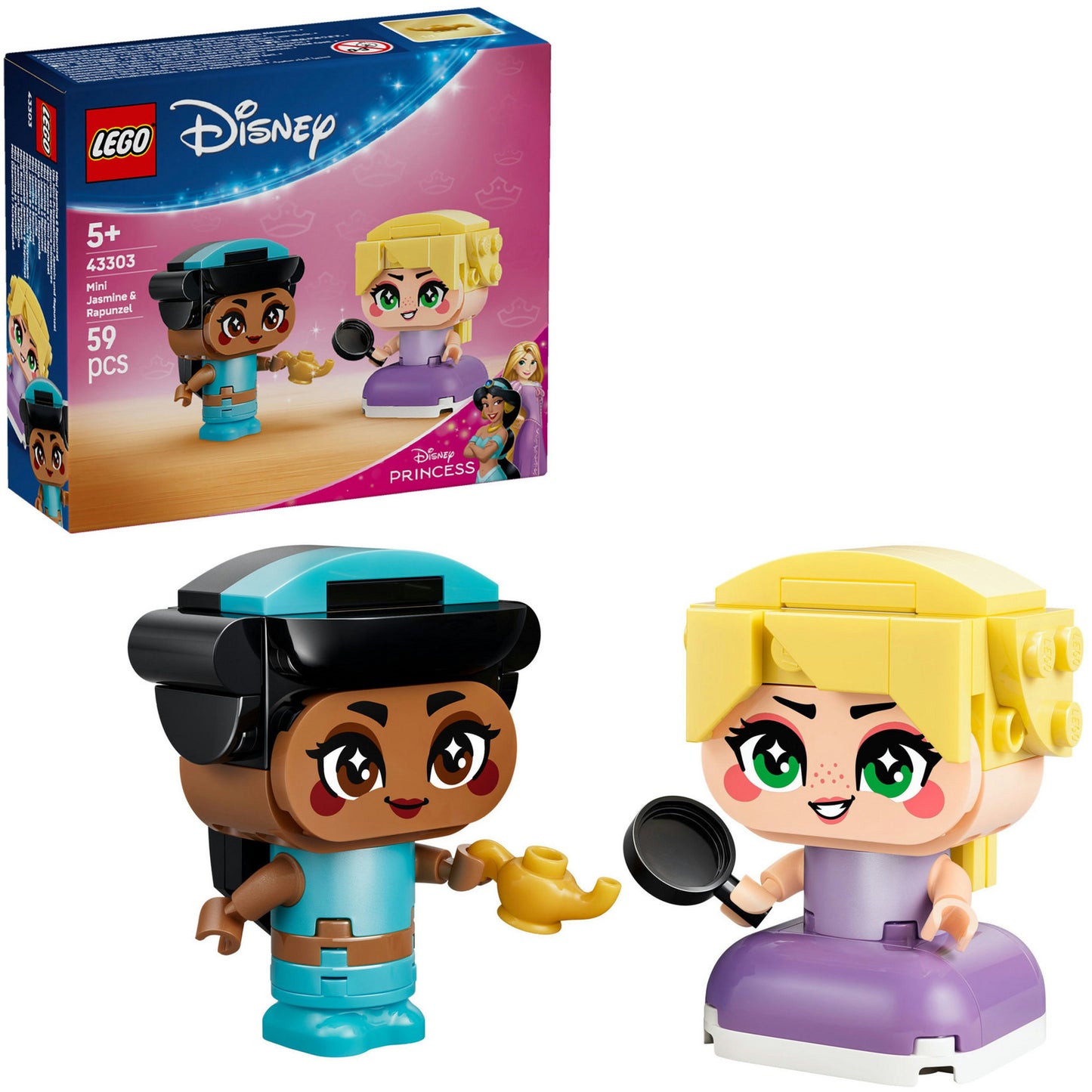 LEGO disney princess 43303 mini jasmine en rapunzel