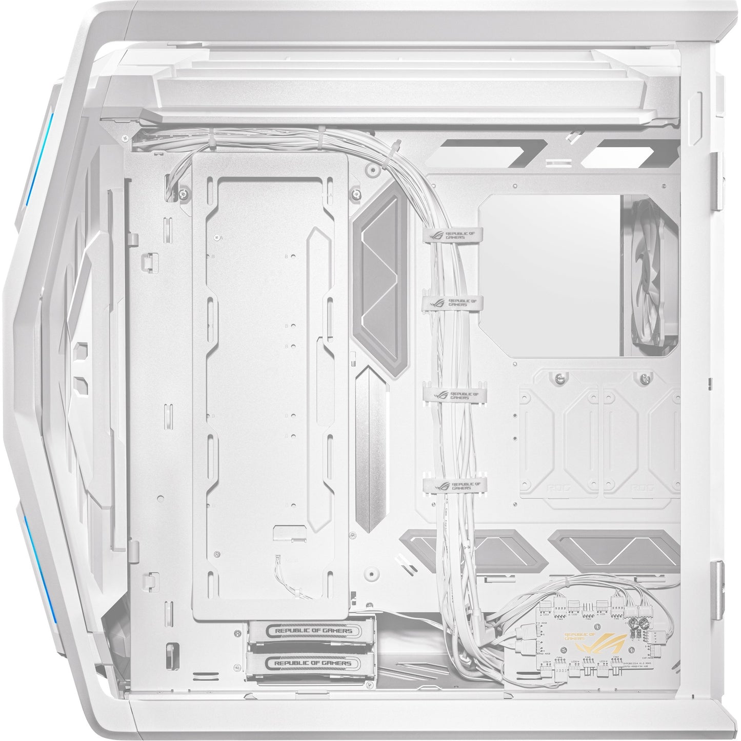 ASUS rog hyperion gr701 big tower behuizing (wit | 4x usb-a | 2x usb-c | rgb | tempered glass)