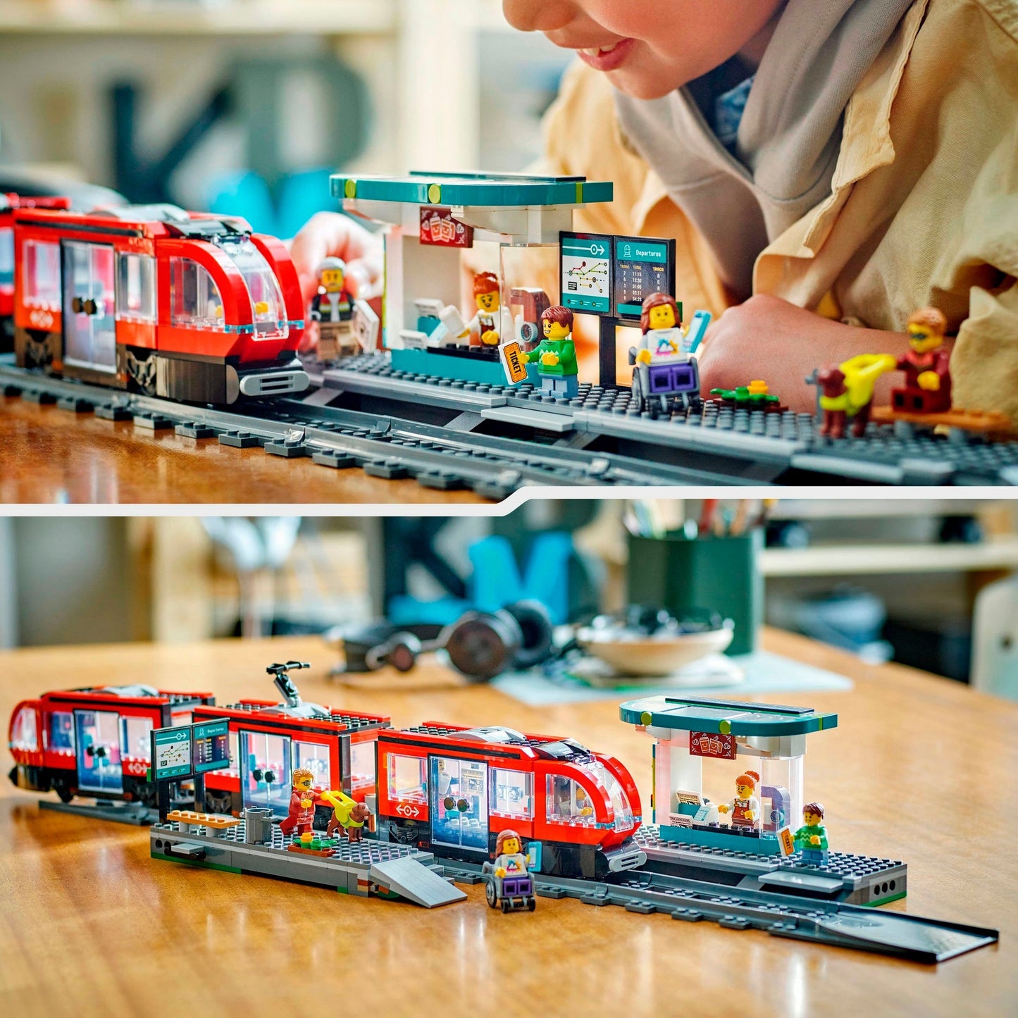 LEGO city stadstram en station - 60423
