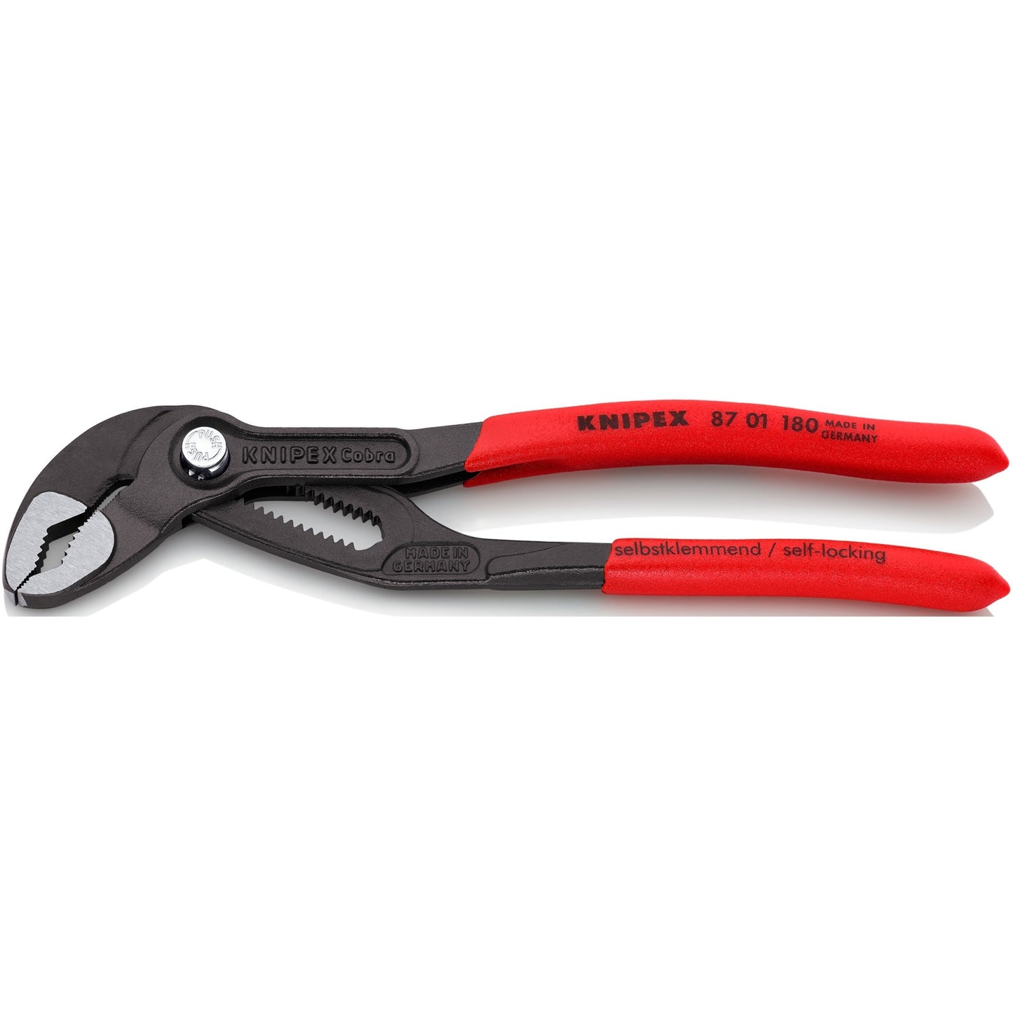 KNIPEX cobra waterpomptang 8701180 zweedse- waterpomp-tang (rood, 180 mm)
