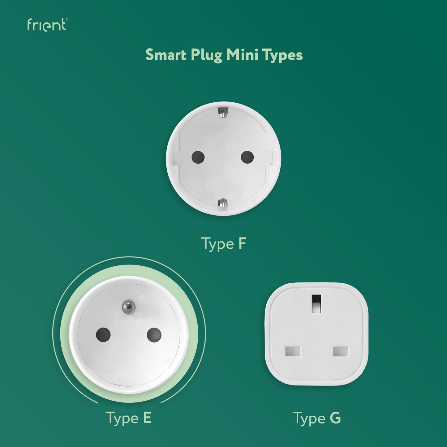 Frient smart plug mini 2 type e (frans) stekker (wit, zigbee 3.0)