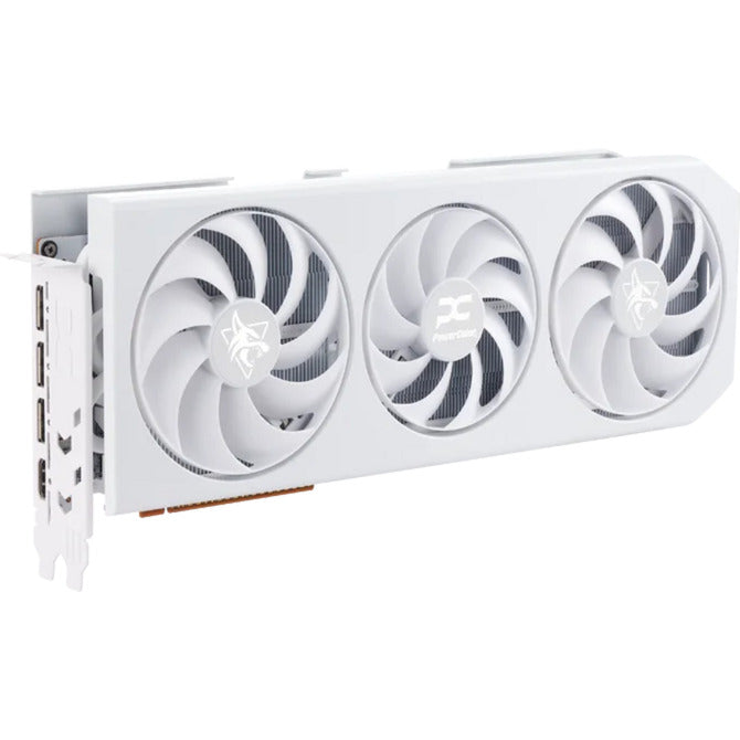 PowerColor radeon rx 9070 xt hellhound spectral white 16gb gddr6 grafische kaart (wit, rdna4, gddr6, 3x displayport, 1x hdmi)