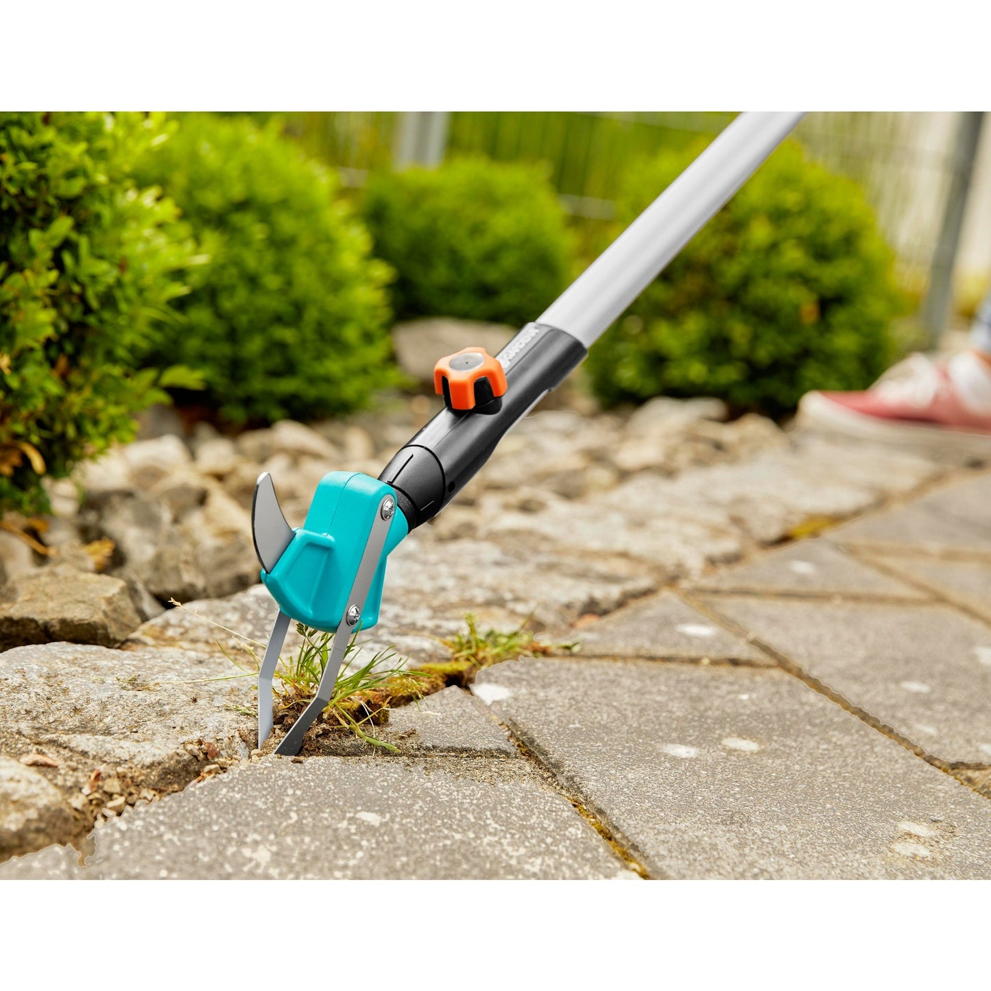 GARDENA 2-in-1 combisystem onkruidwieder voor patio’s voegenkrabber (turquoise, 3607-20)