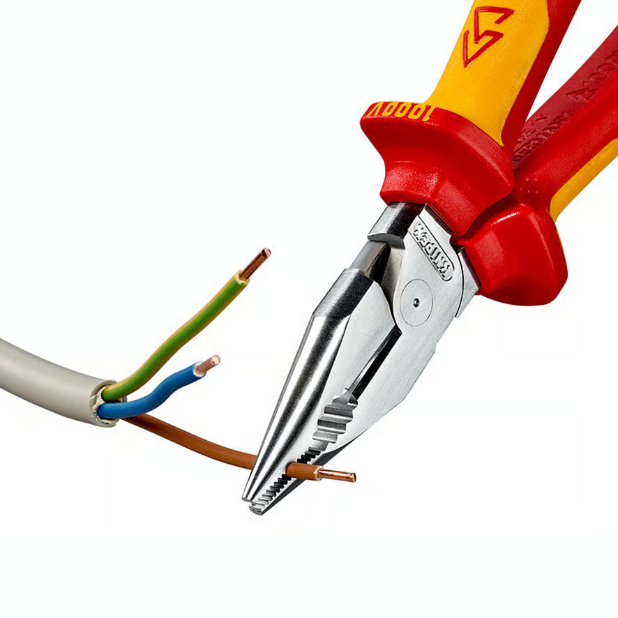 KNIPEX spitse kombitang combinatietang (rood geel)
