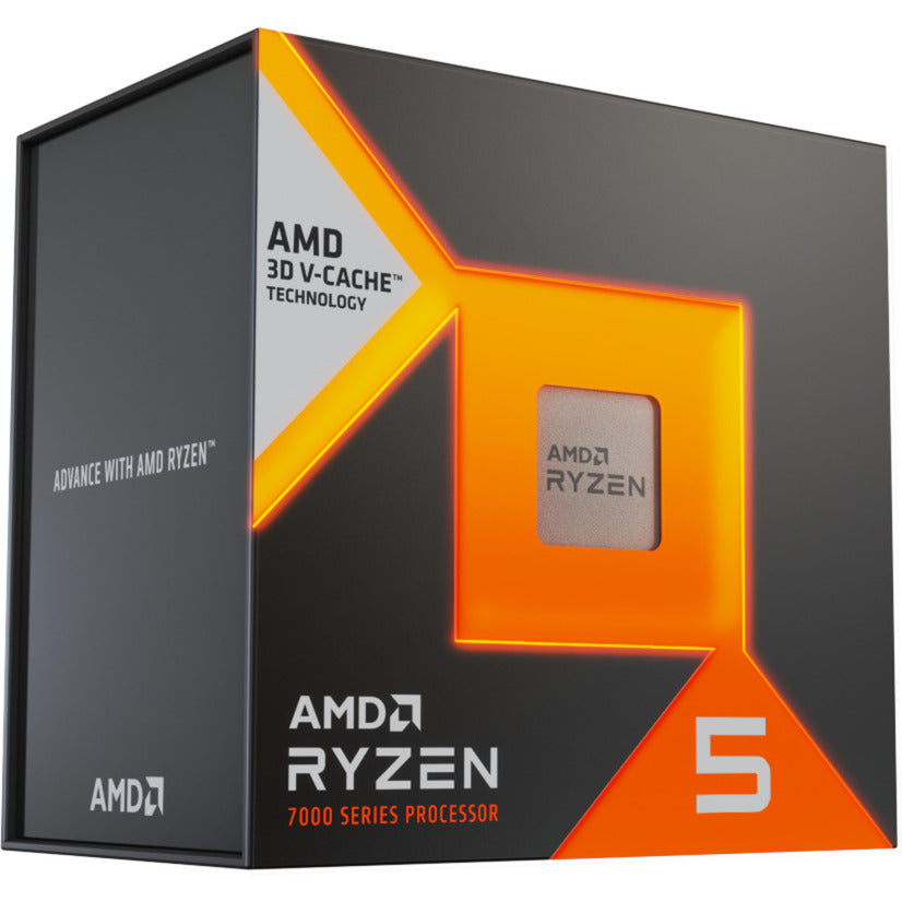 AMD ryzen 5 7500x3d, 4.0 ghz (4.5 ghz turbo boost) socket am5 processor (unlocked, boxed)