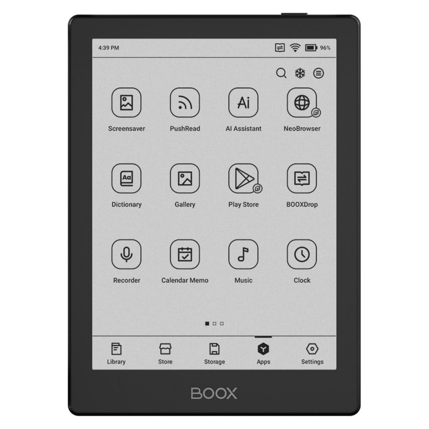 BOOX Go 6 e-reader (Zwart, 2 GB | 32 GB | Android 11)