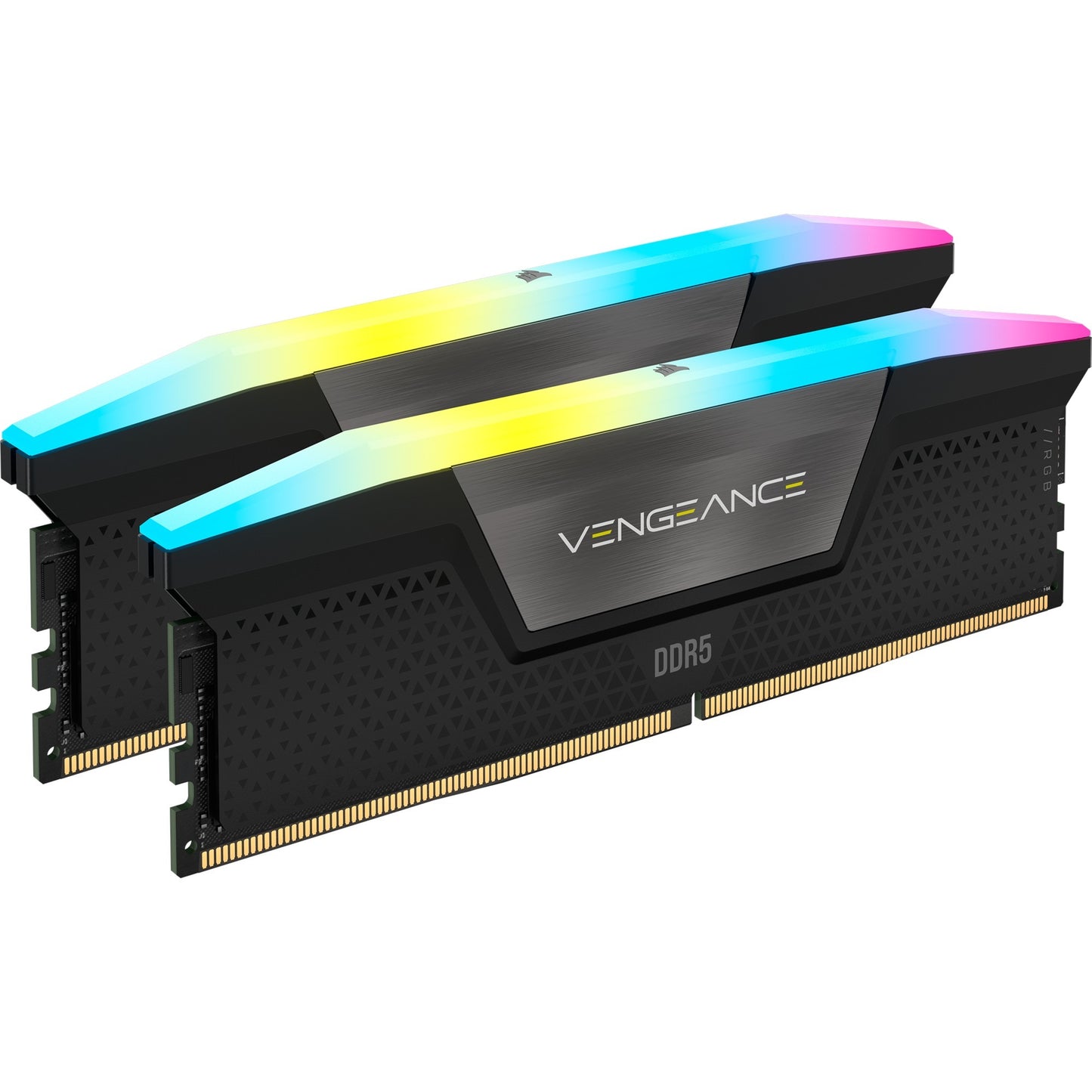 Corsair vengeance rgb 32 gb ddr5-6000 (2x 16 gb) werkgeheugen (grijs, cmh32gx5m2b6000z30k, xmp, expo)