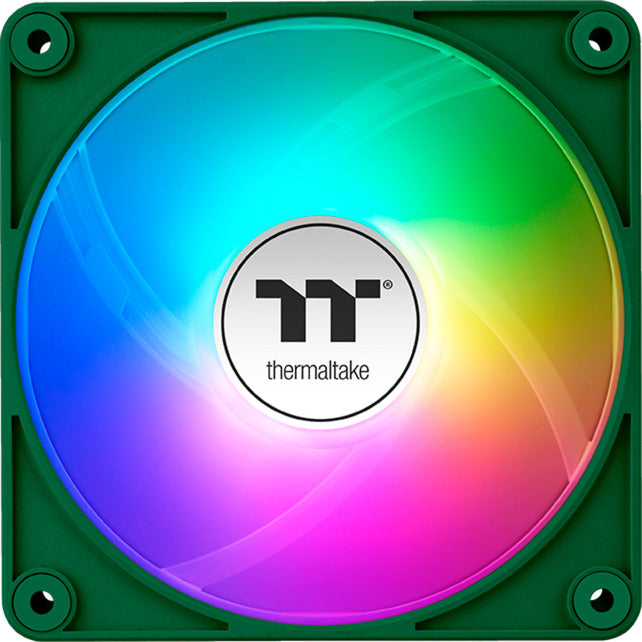 Thermaltake ct120 ex argb sync pc cooling fan racing green (3-fan pack) case fans (groen, 3 stuks, 120 x 120 x 25 mm, pwm)