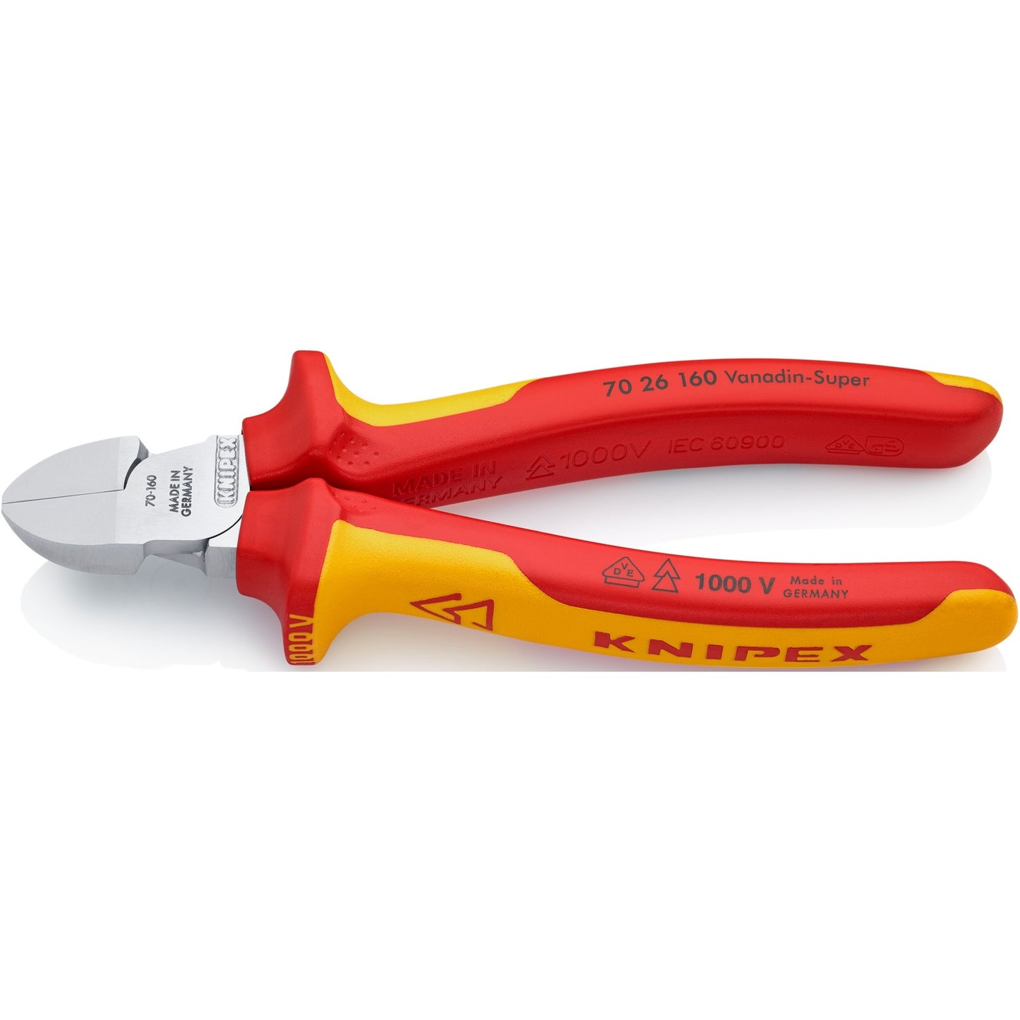 KNIPEX zijsnijtang 70 26 160 kniptang (vde-getest)