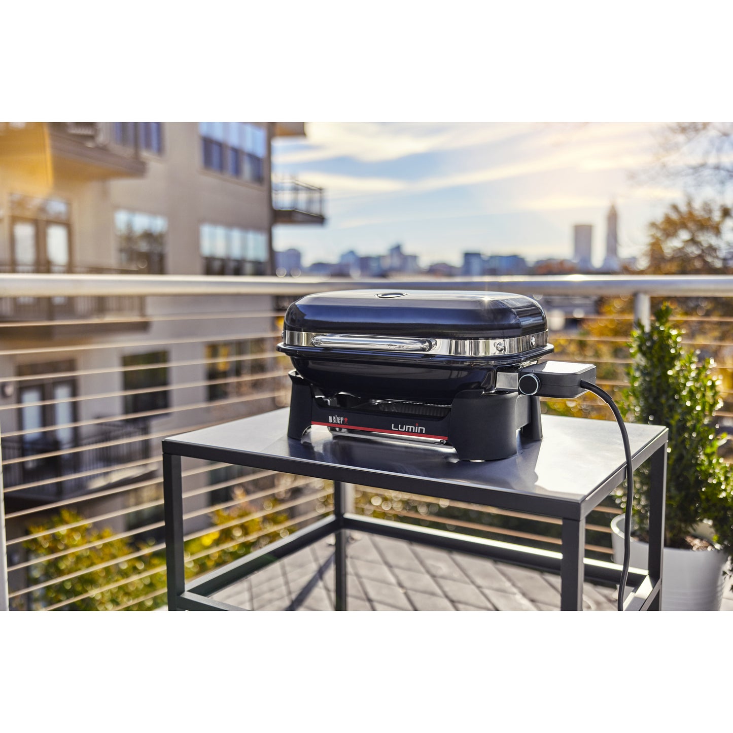 Weber lumin compact elektrische barbecue voor buiten (zwart)
