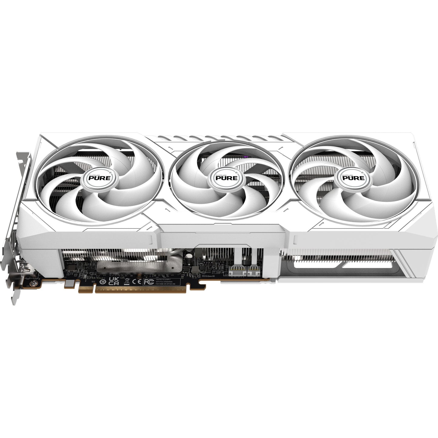 SAPPHIRE radeon rx 9070 pure oc grafische kaart (wit, 2x displayport, 2x hdmi, rdna4)