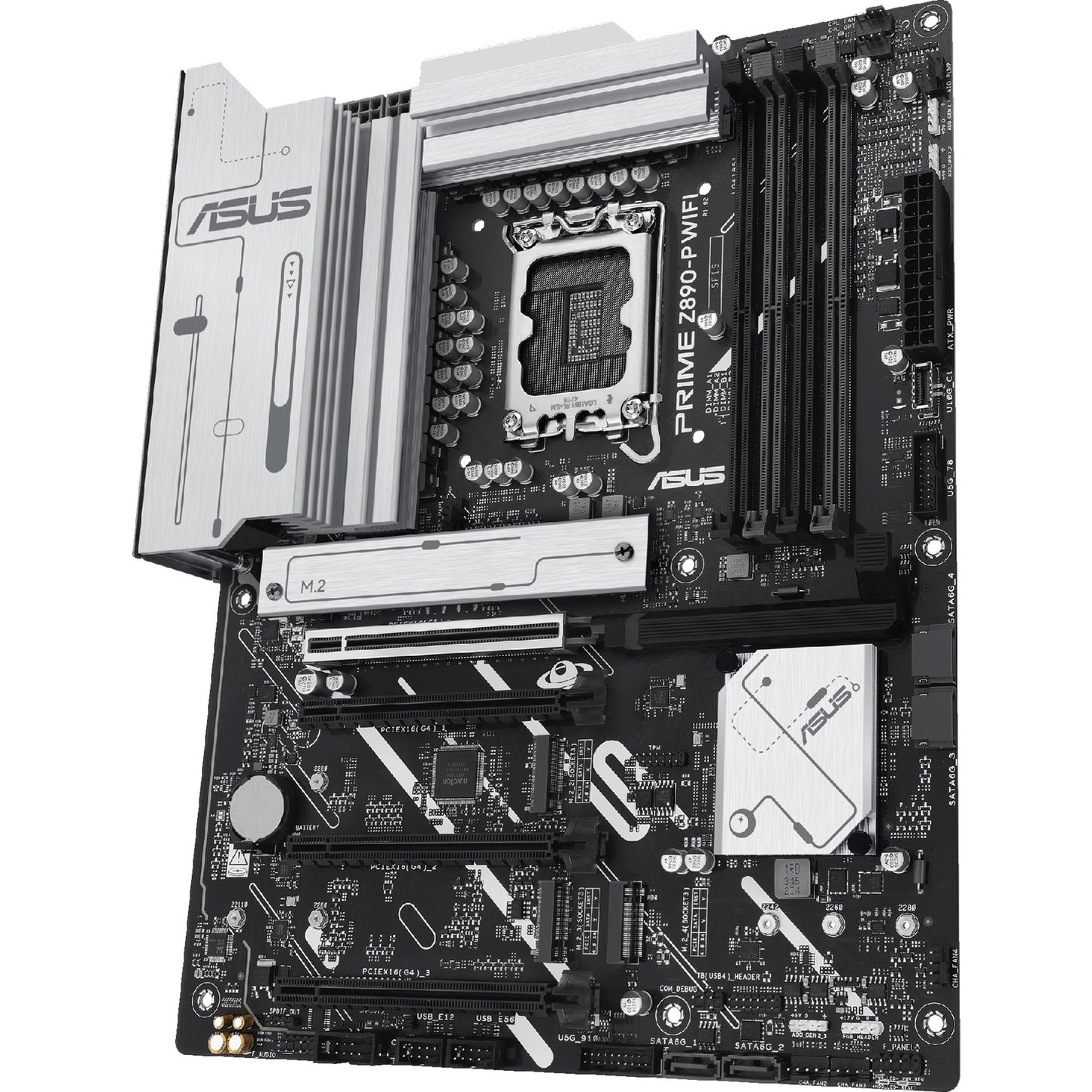 ASUS prime z890-p wifi socket 1851 moederbord (raid, 2.5gb-lan, wi-fi 7, bt, sound, atx)