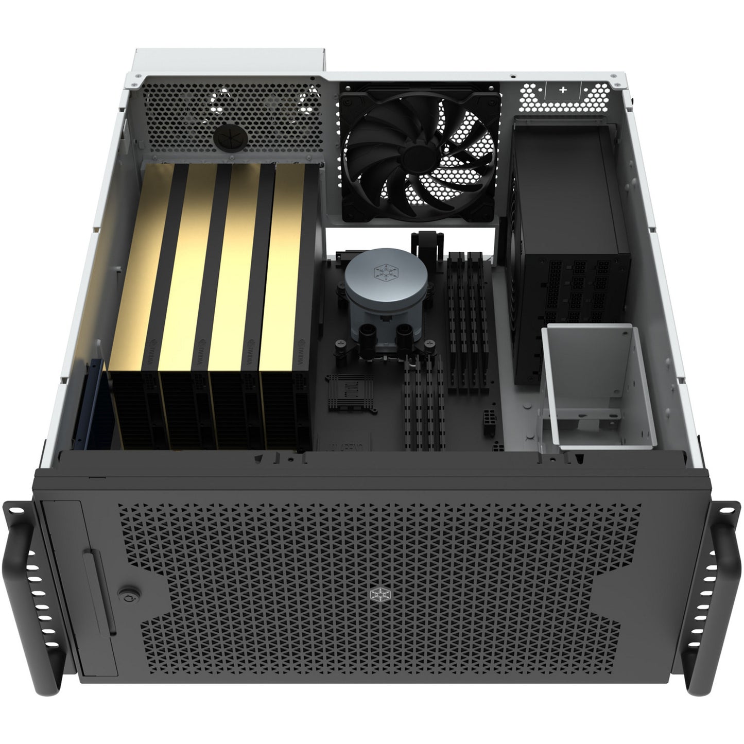SilverStone rm53-502 rack behuizing (zwart)