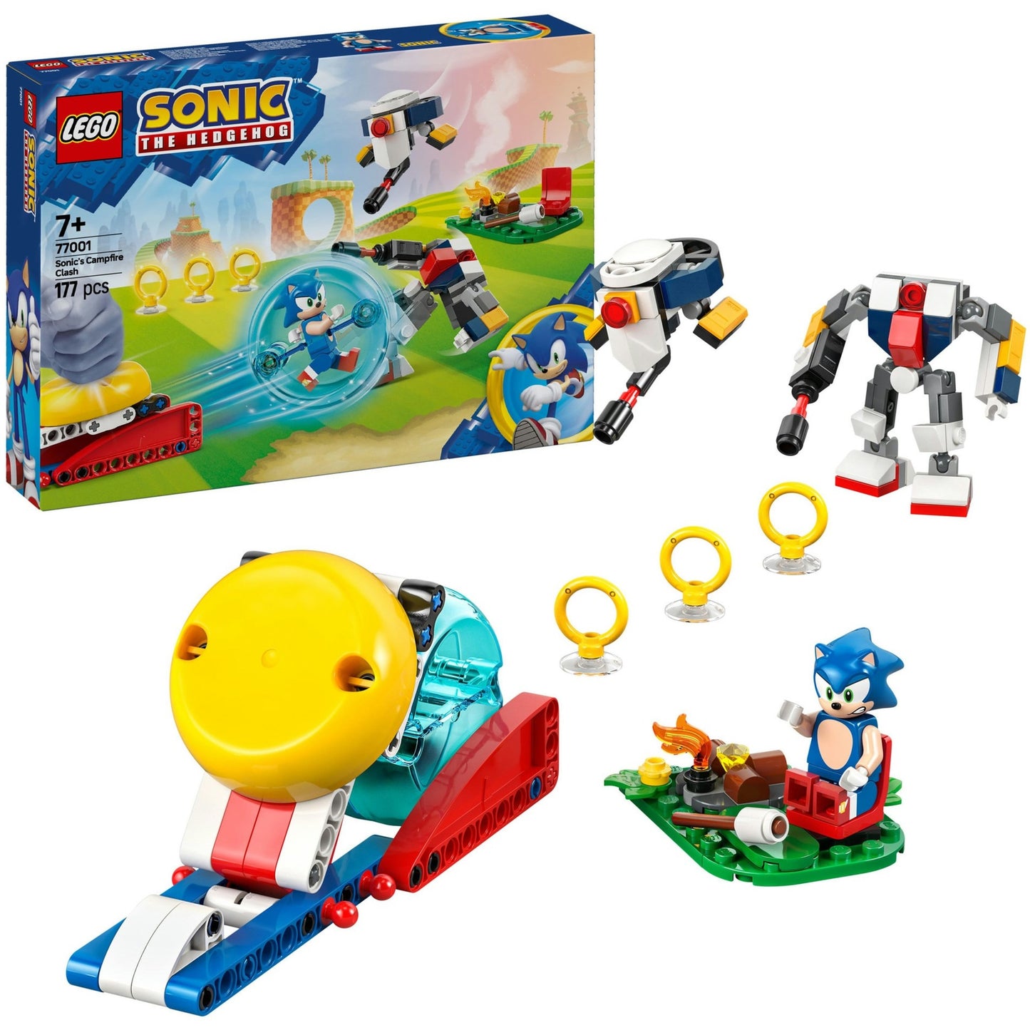 LEGO sonic the hedgehog 77001 sonics kracheting bij het kampvuur